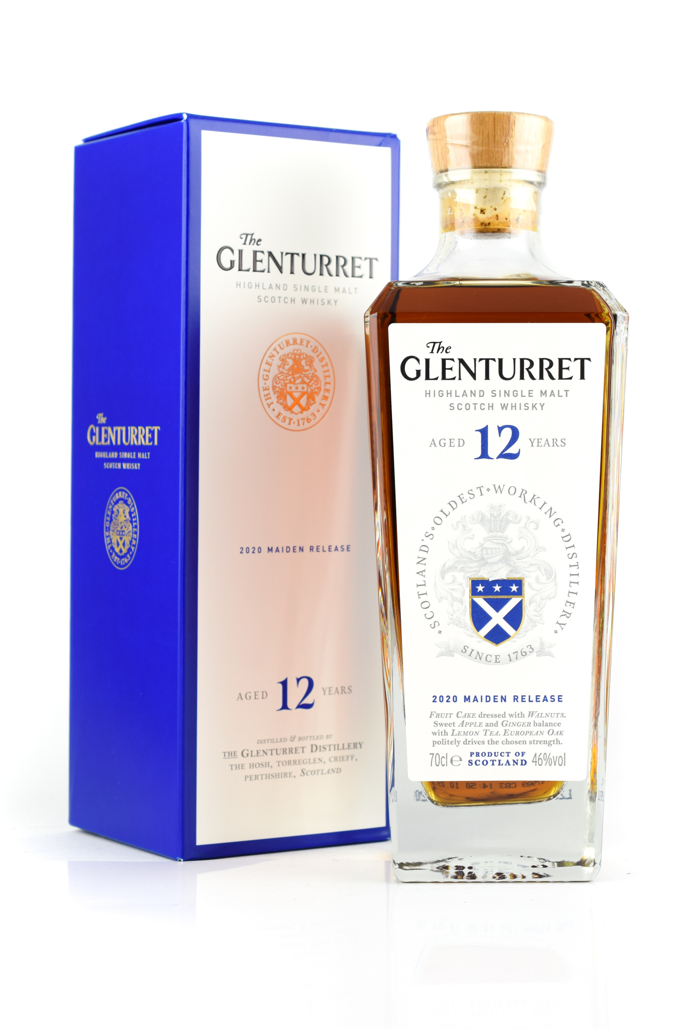 Glenturret 12 year old 2020 Maiden Release 46%vol. 0,7l Glenturret 12 year old 2020 Maiden Release 46%vol. 0,7l