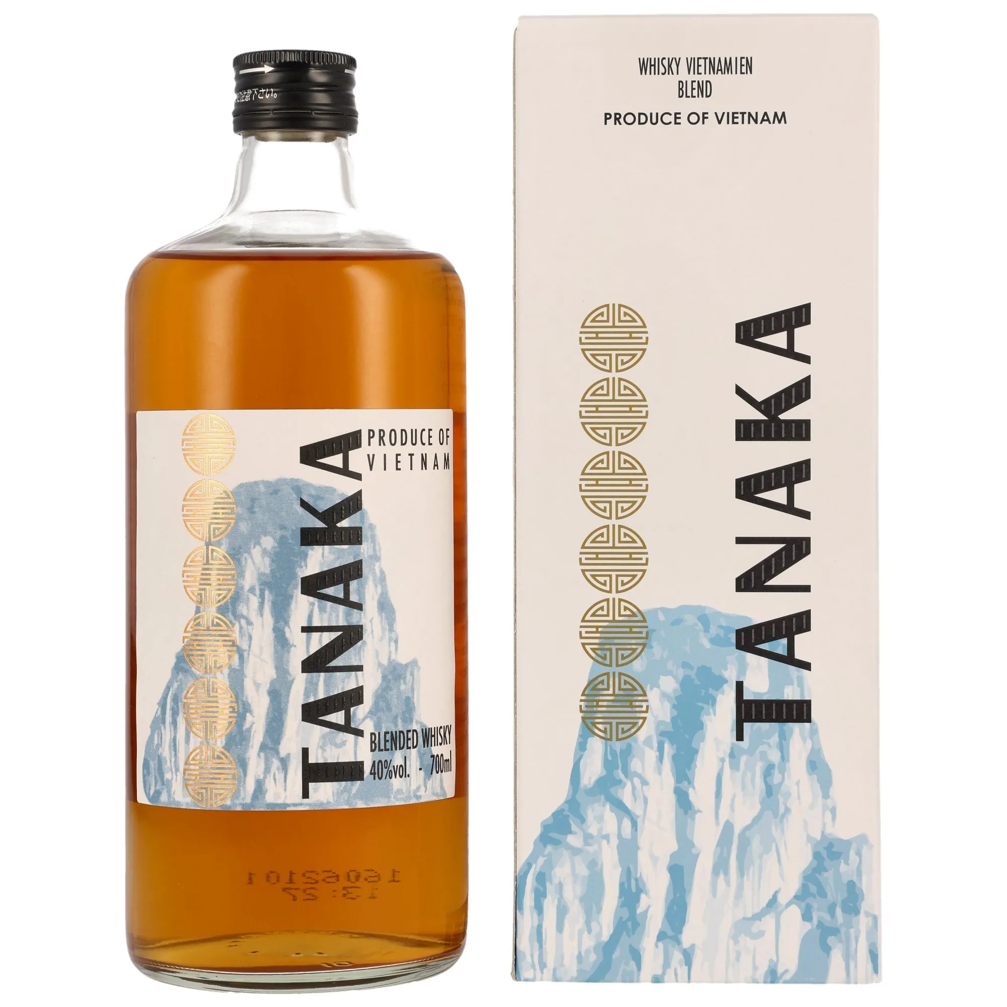 Tanaka Vietnamese Blended Whisky 3 Year Old, Oak Cask, Batch No. 16062101, 40%