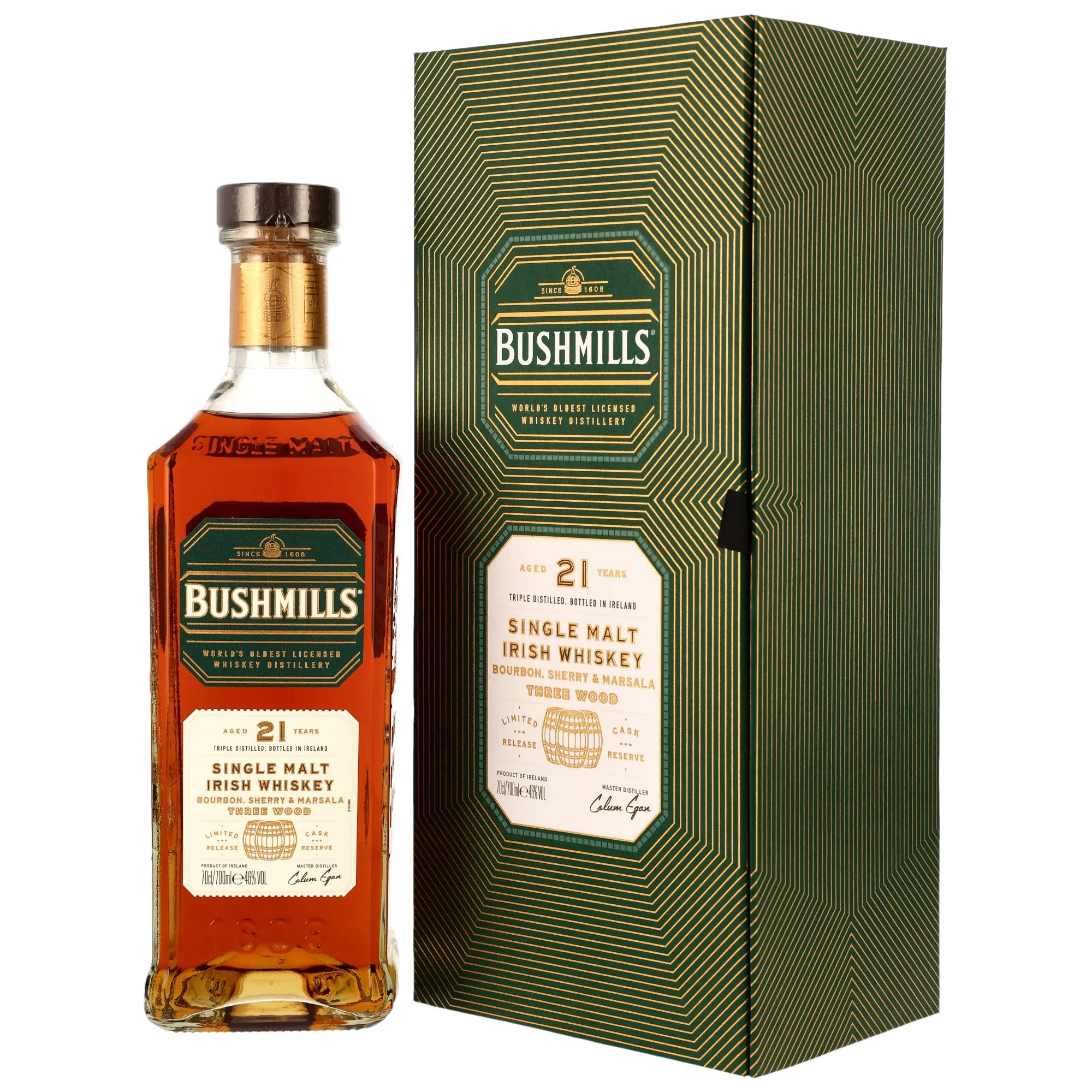 Bushmills 21 Year Old Three Wood - Bourbon, Sherry & Marsala Casks