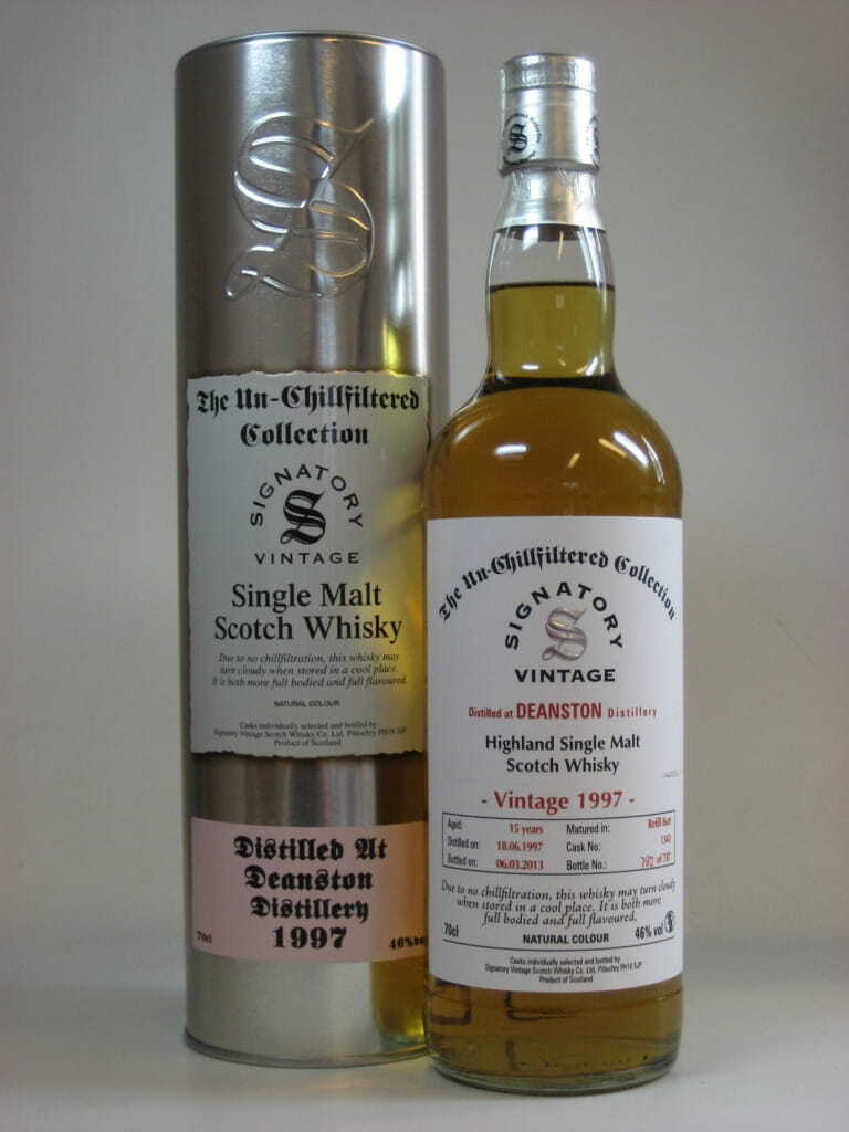 Deanston 15 Jahre 1997/2013 Refill Butt Un-Chillfiltered Signatory 46%vol. 0,7l