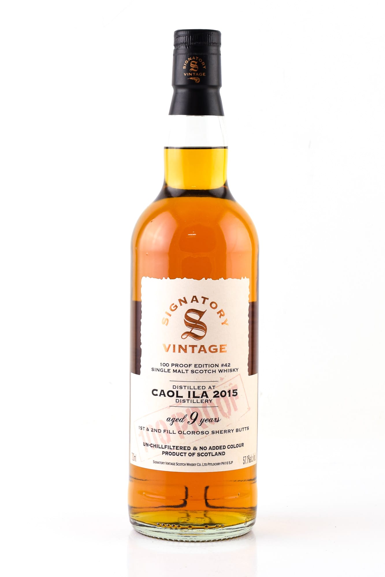 Caol Ila 2015 100 Proof Edition #42 Signatory Vintage