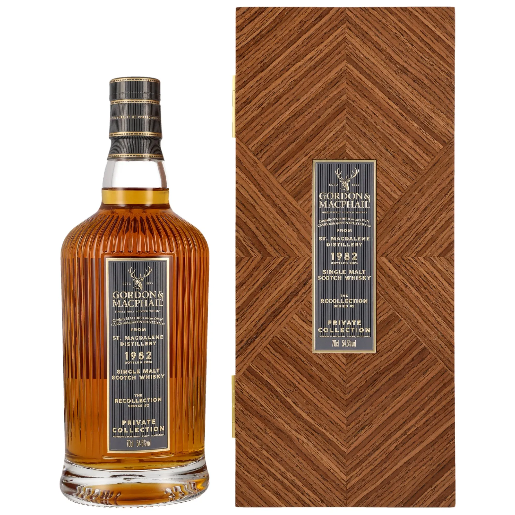 St. Magdalene 1982/2023 G&M PVC Private Collection #2100 41 Year Old, Refill American Hogshead Cask, Cask #2100, 1982, Gordon & MacPhail, 54.5%