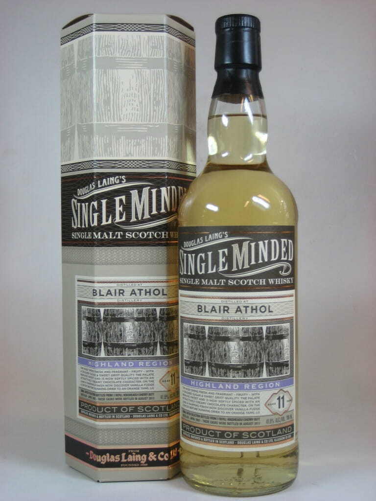 Blair Athol 11 Jahre 2002/2013 Douglas Laing "Single Minded" 41,5%vol. 0,7l
