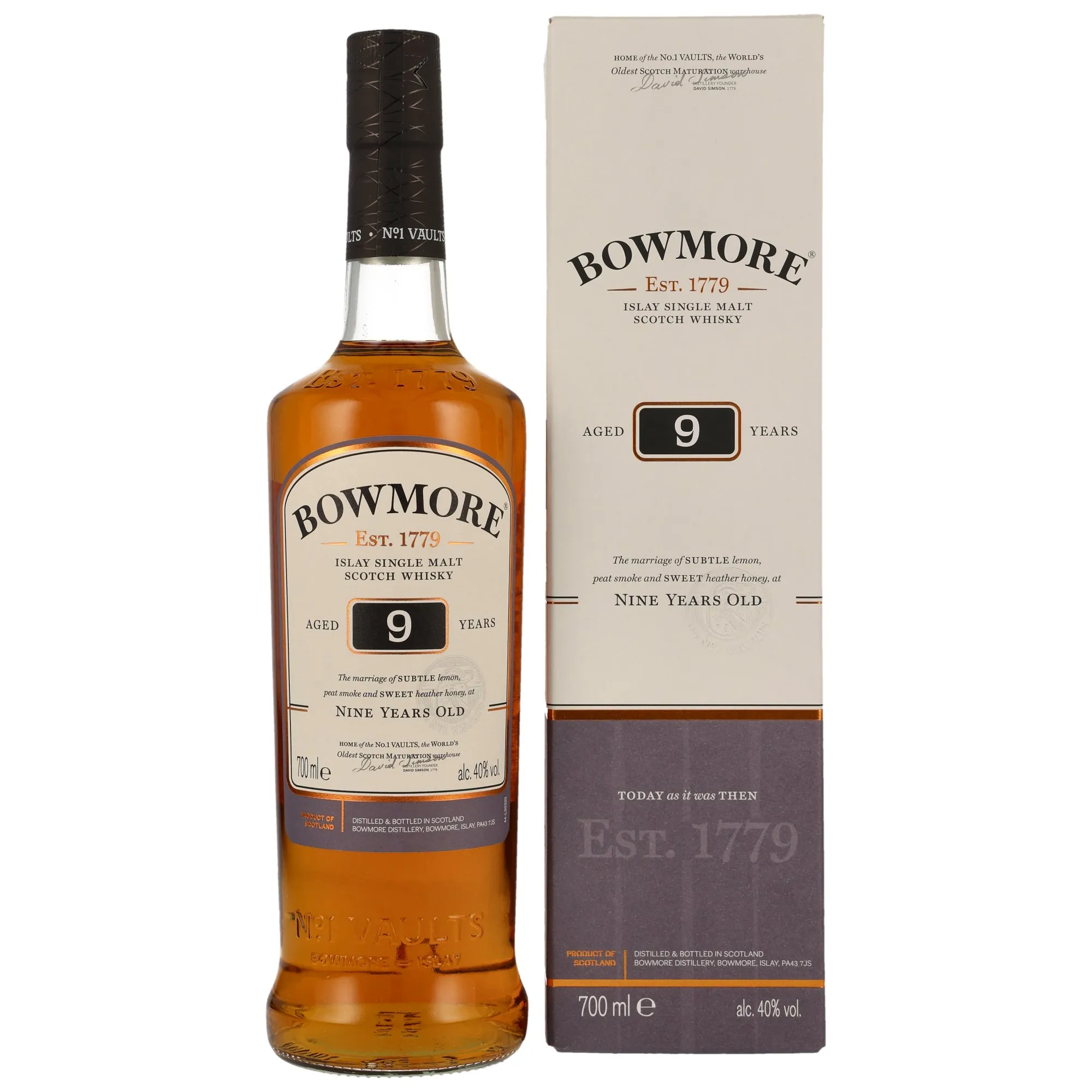 Bowmore 9 Years Old, Bourbon & Oloroso Sherry Cask, 40%
