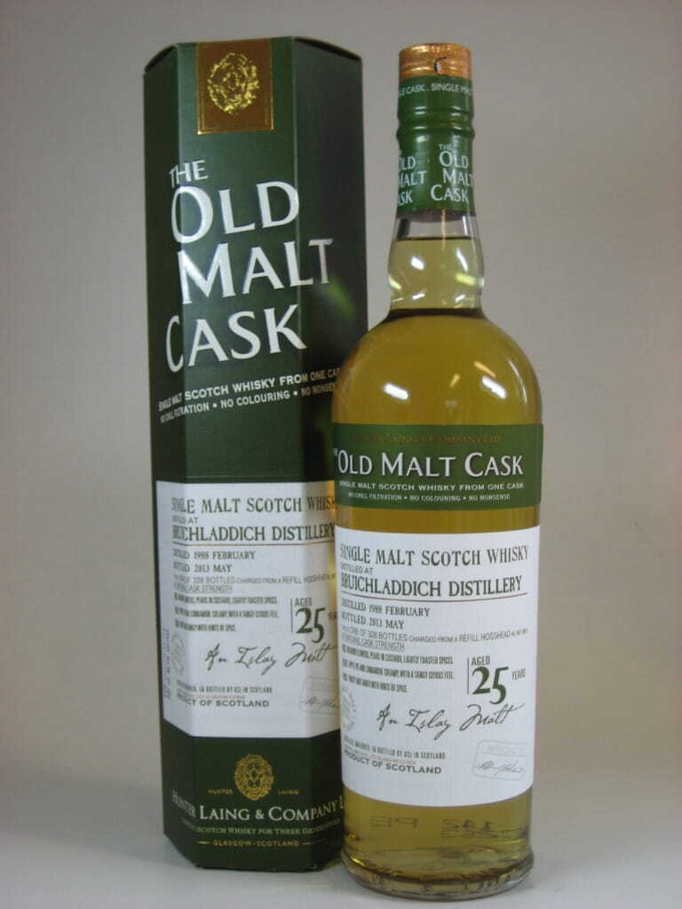 Bruichladdich 25 Jahre 1988/2013 Hunter Laing "Old Malt Cask" 48,3%vol. 0,7l