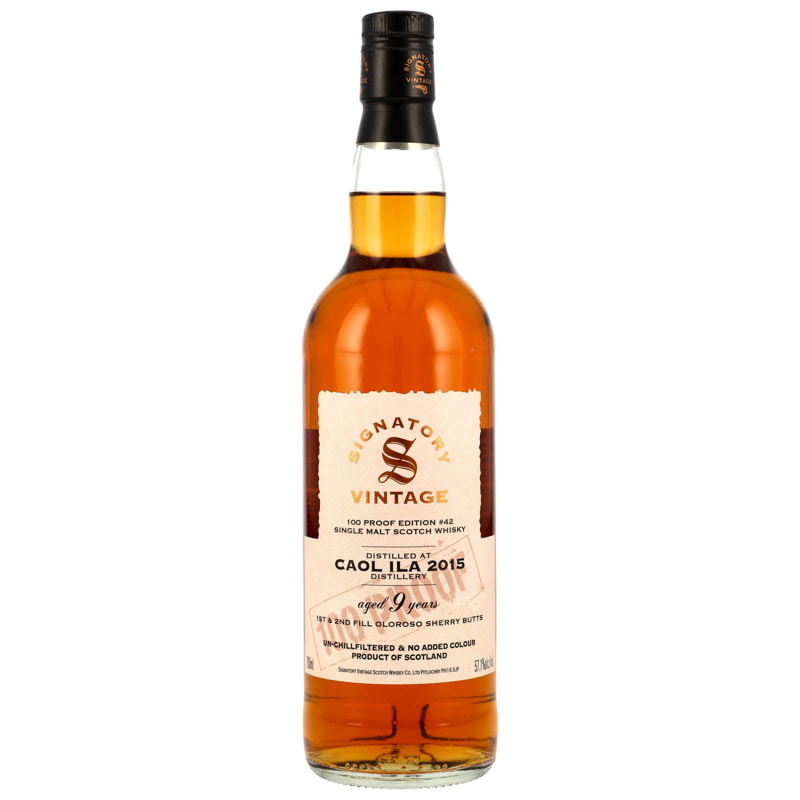 Caol Ila 2015 100 Proof Edition #42 Signatory Vintage