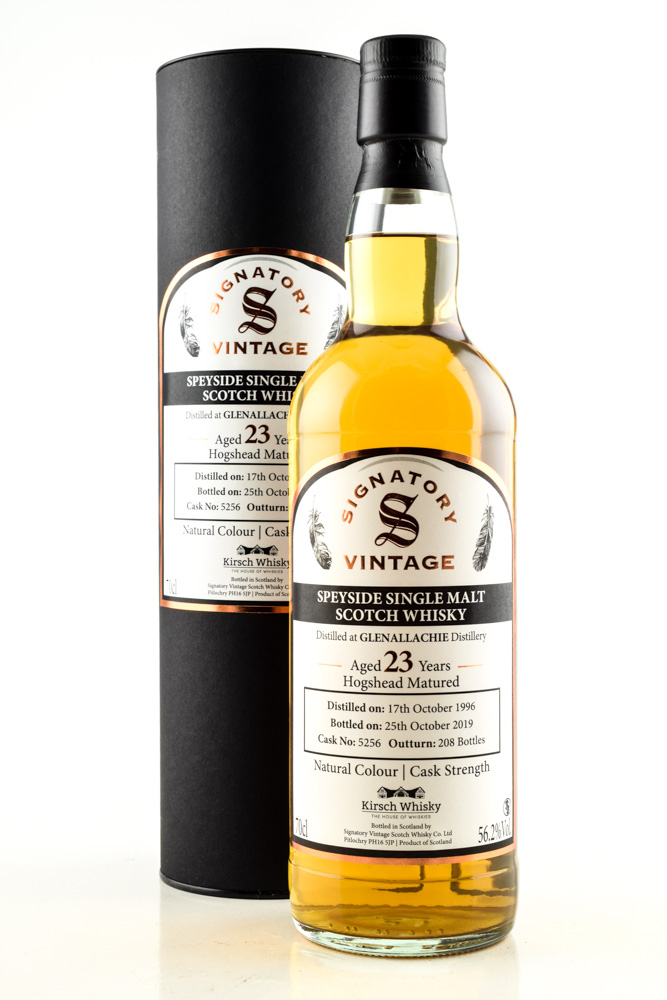 GlenAllachie 23 year old 1996/2019 Hogshead #5256 Vintage Signatory 56,2%vol. 0,7l