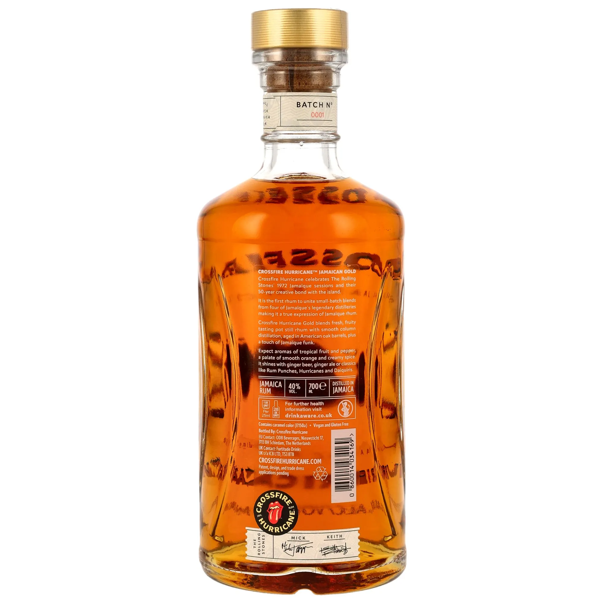 Rolling Stones Crossfire Hurricane Gold Rum
