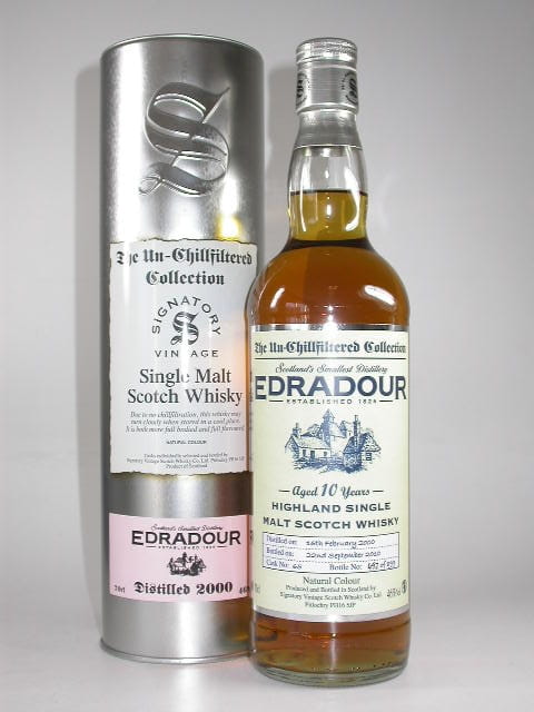 *Edradour 10 Jahre 2000/2010 Single Cask Signatory 46%vol. 0,7l