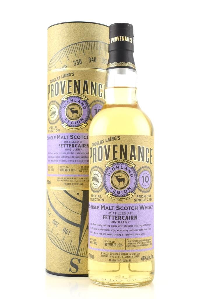Fettercairn 10 Year Old Refill Hogshead 2005/2015 Douglas Laing's provenance 46% vol. 0,7l Fettercairn 10 Year Old Refill Hogshead 2005/2015 Douglas Laing's provenance 46% vol. 0,7l