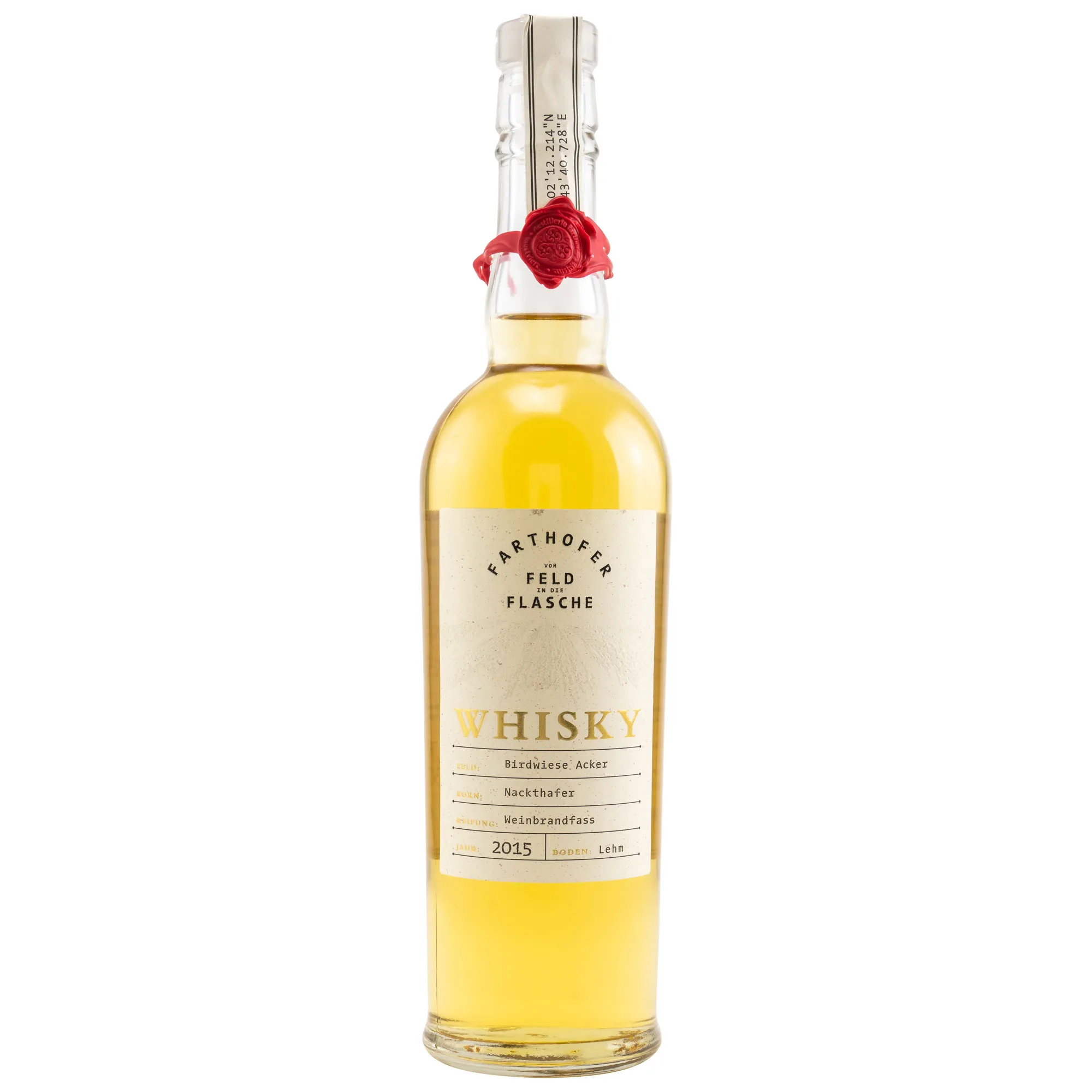Farthofer Single Cask Whisky Nackthafer im Weinbrandfass 5 Year Old, Brandy Cask, 2015, Oldman Spirits, 45.7%