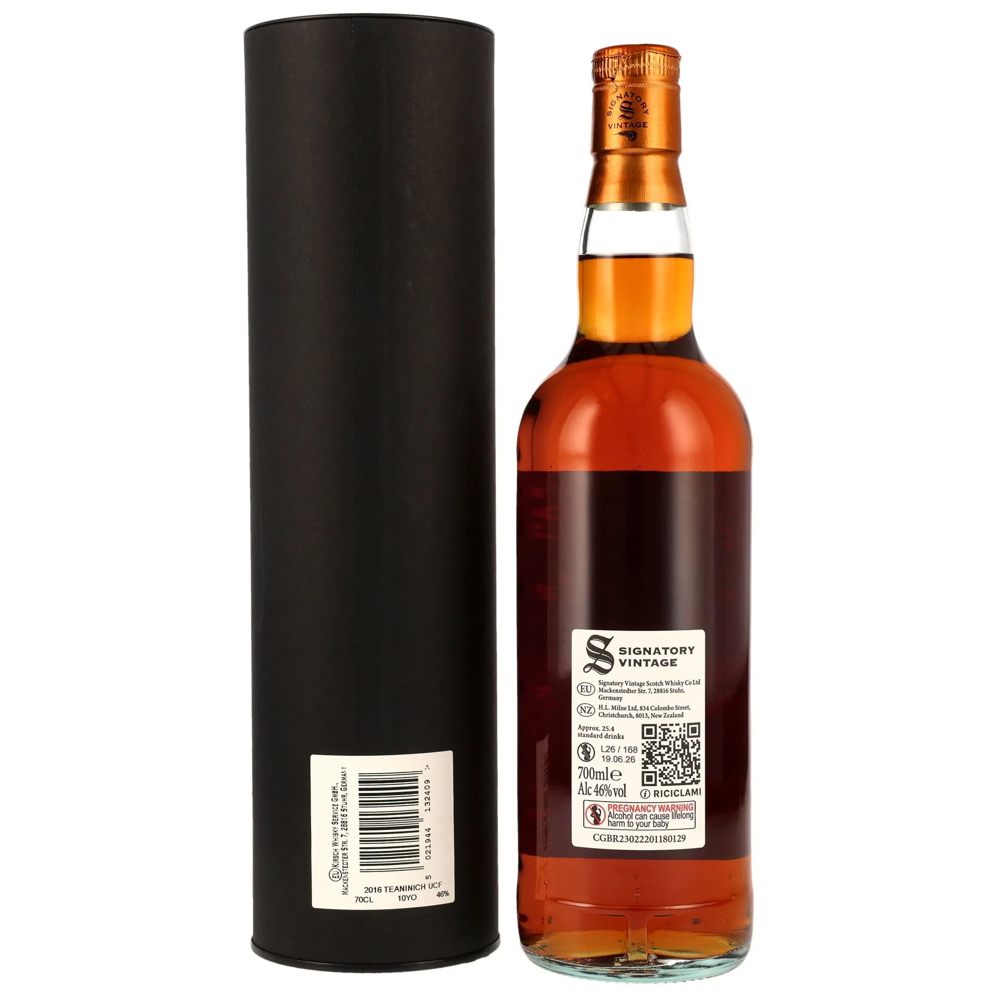 Teaninich 2016/2026 - 10 Jahre - 1st Fill PX Sherry Casks Finish - Sig un-chill