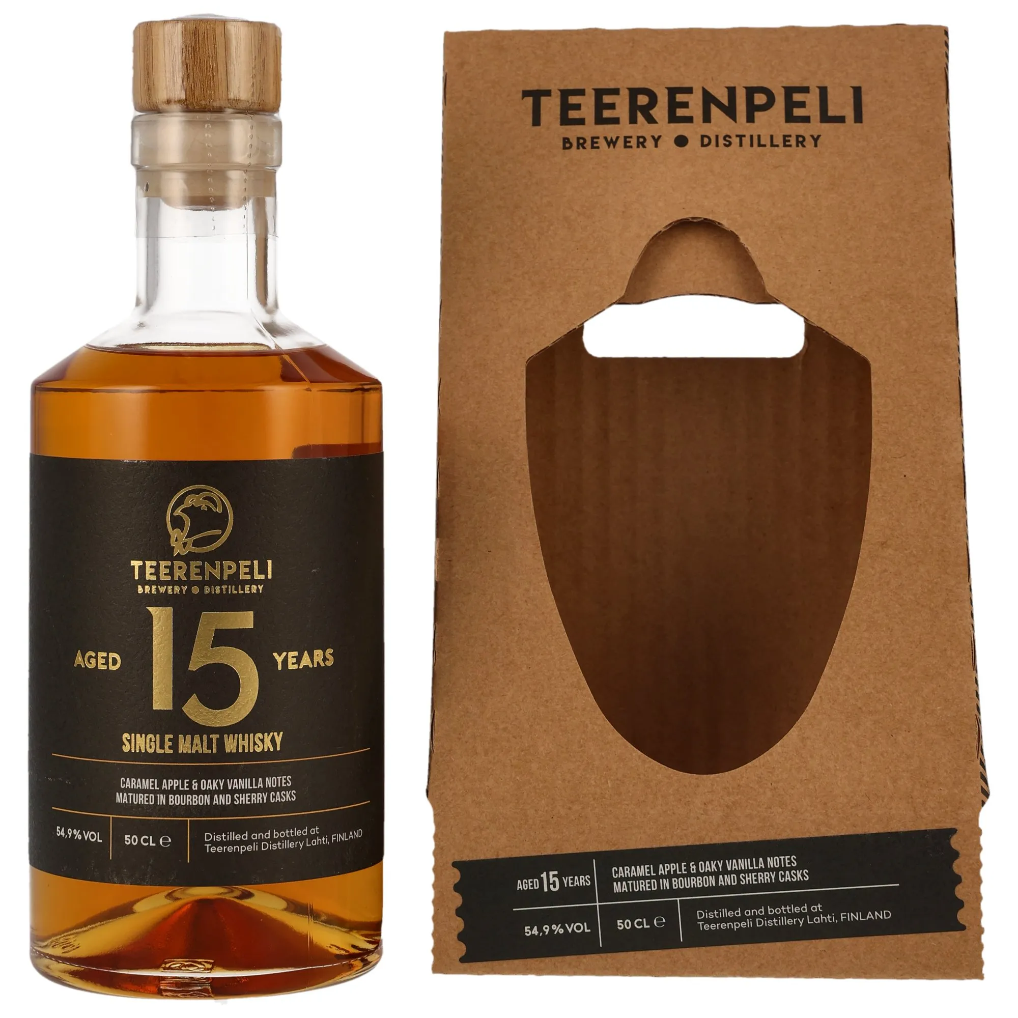 Teerenpeli 15 Year Old, Bourbon & Sherry Cask, Batch No. 1-24, 2024, 54.9%