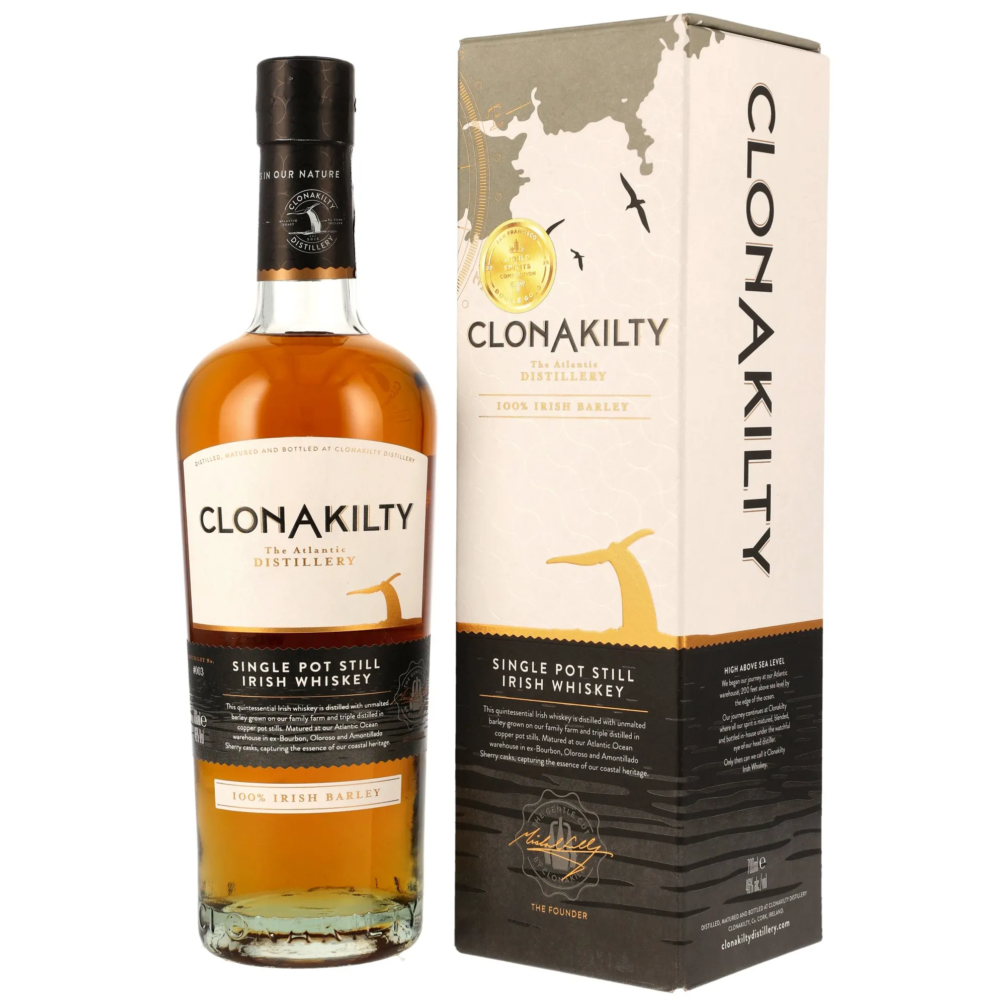 Clonakilty Single Pot Still - Ex-Bourbon, Oloroso & Amontillado Sherry Casks