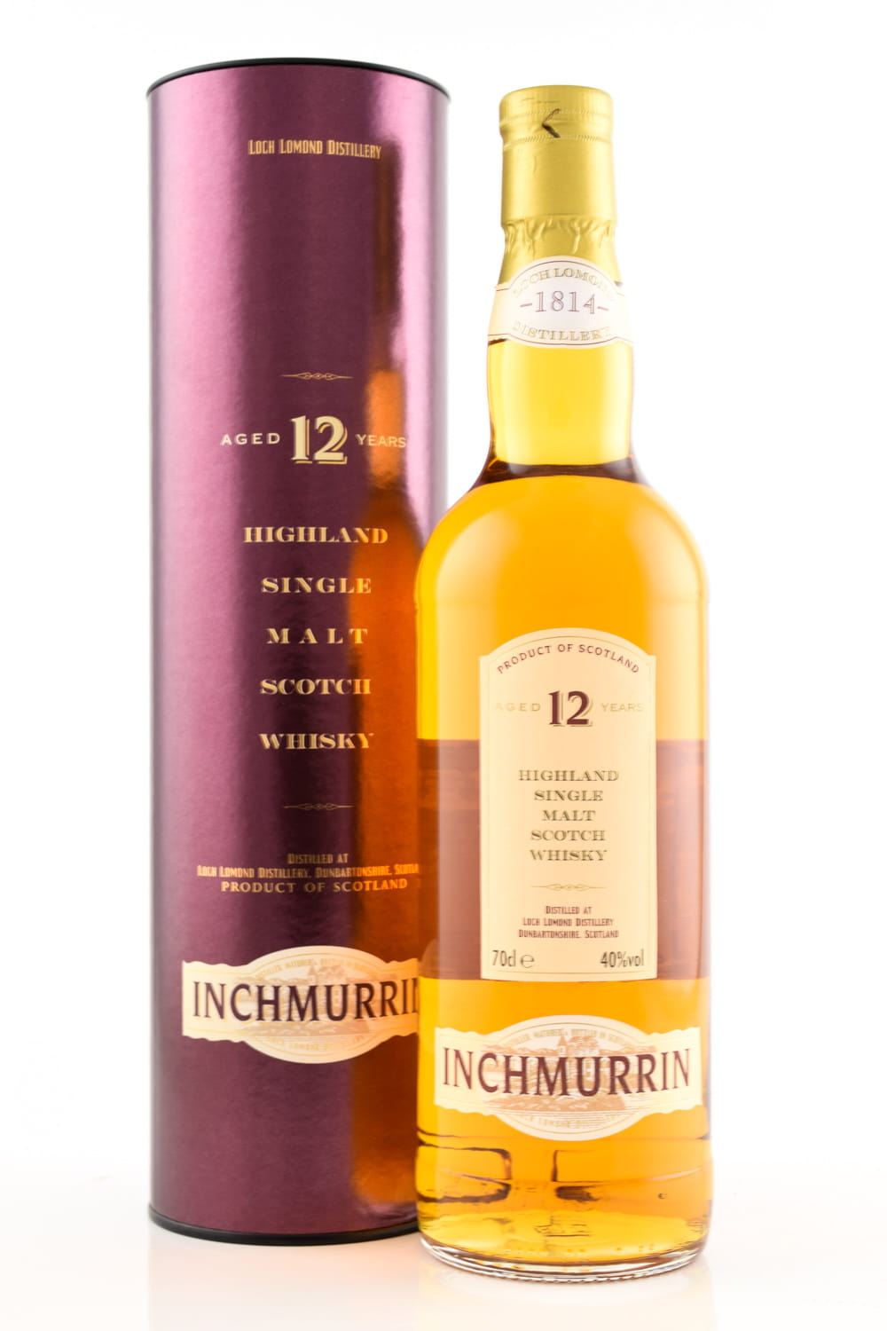 Inchmurrin 12 Jahre 40%vol. 0,7l - alte Ausstattung