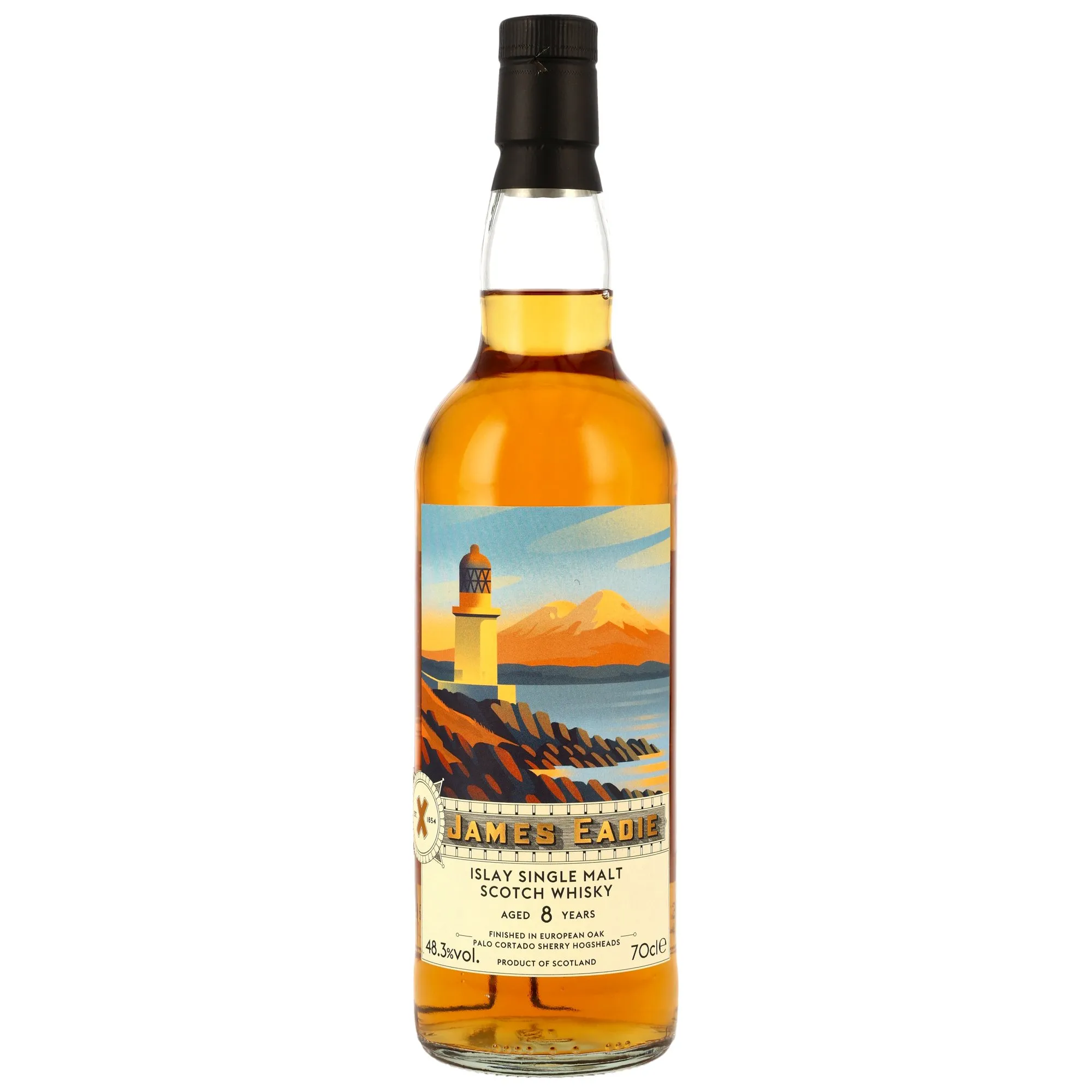 Caol Ila 8 Year Old, Palo Cortado Sherry Cask, 2018, James Eadie, 48.3%