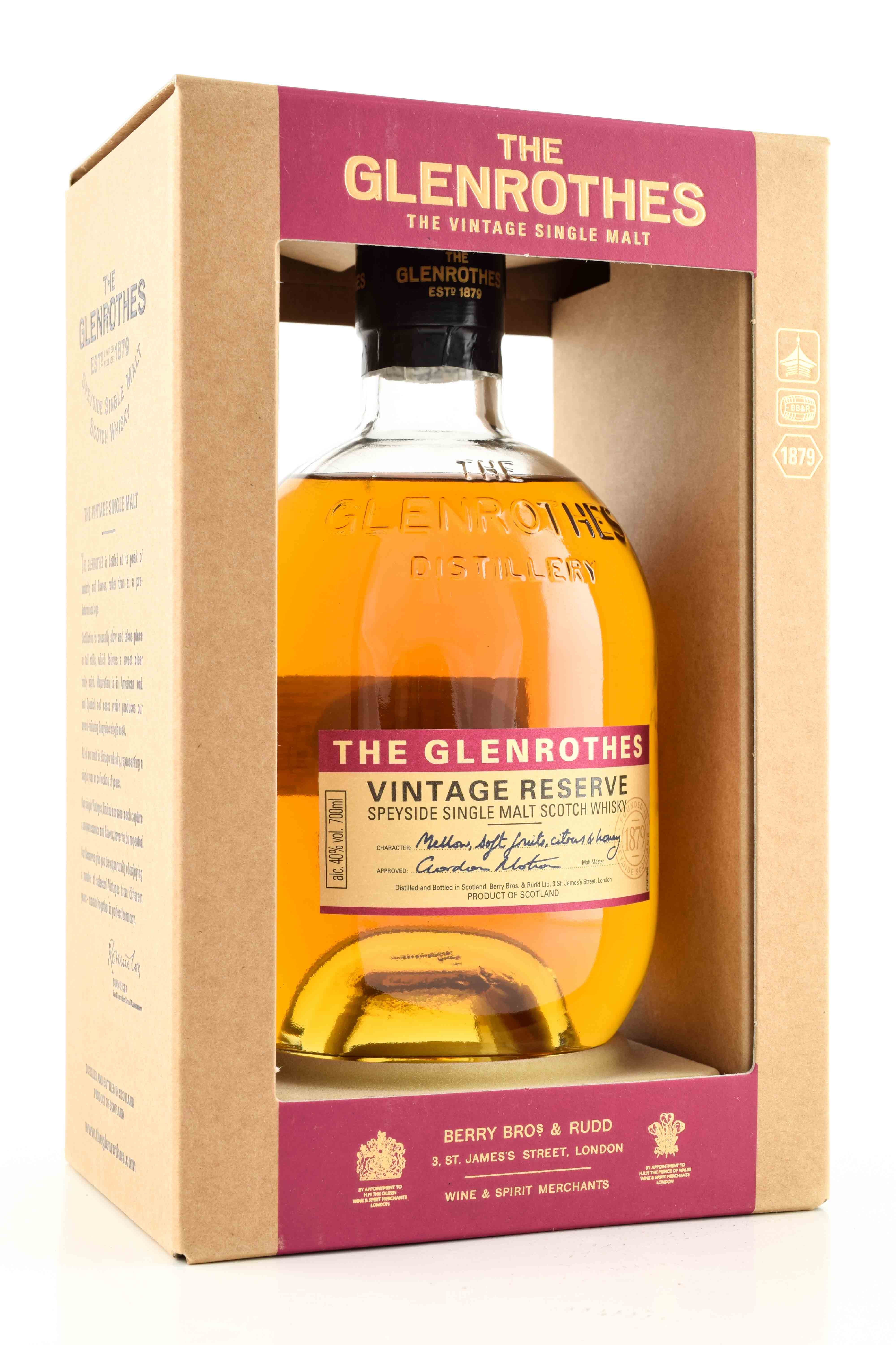 Glenrothes Vintage Reserve 40% vol. 0,7l