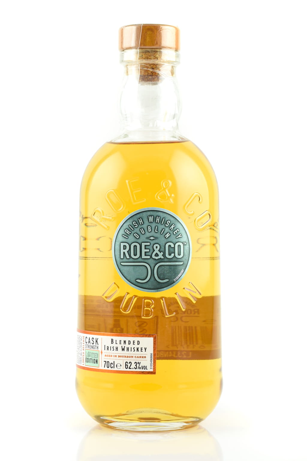 Roe & Co Cask Strength Limited Edition, Bourbon Cask, Batch No. L2334NB002 004052, 62.3%