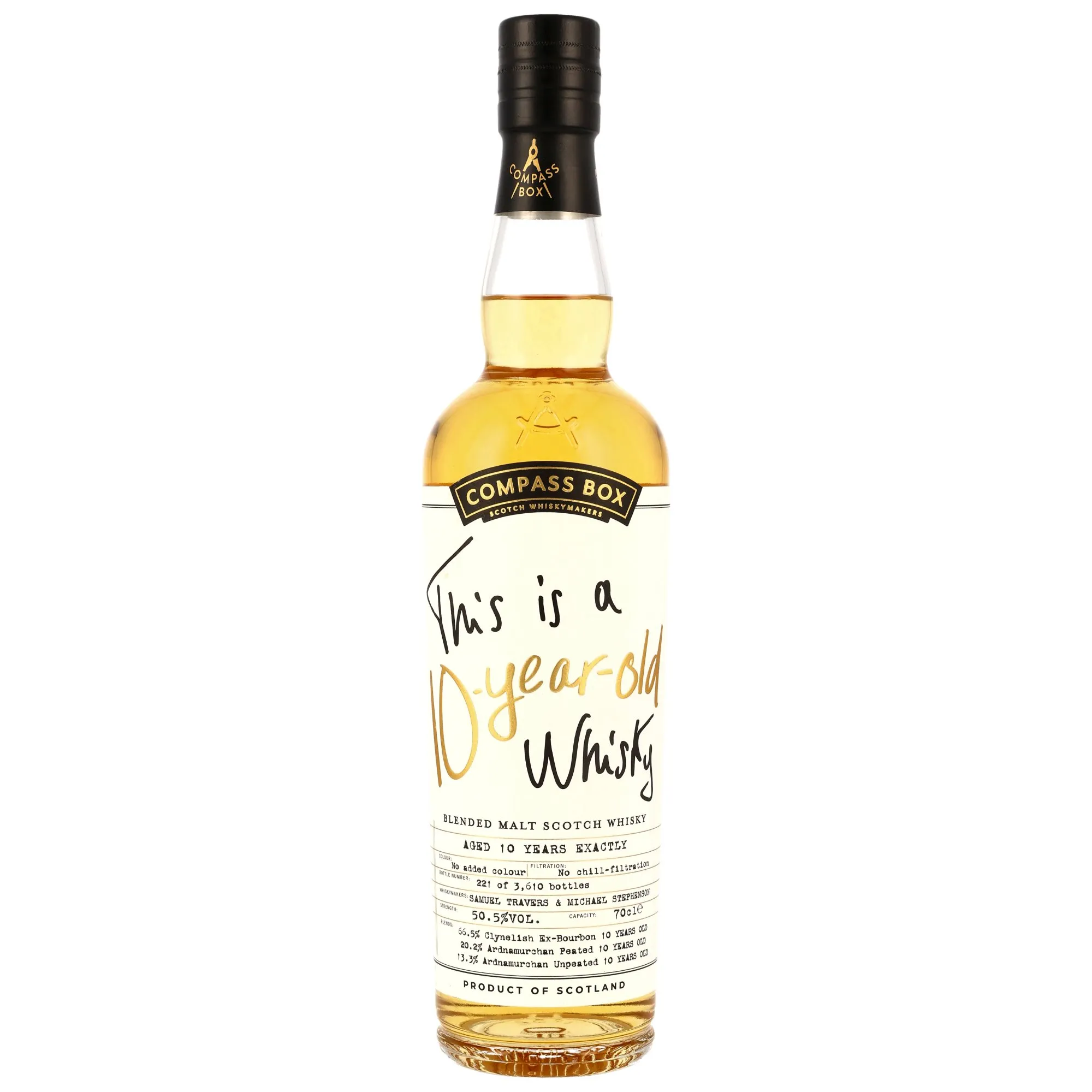 This is a 10-year-old Whisky - Compass Box