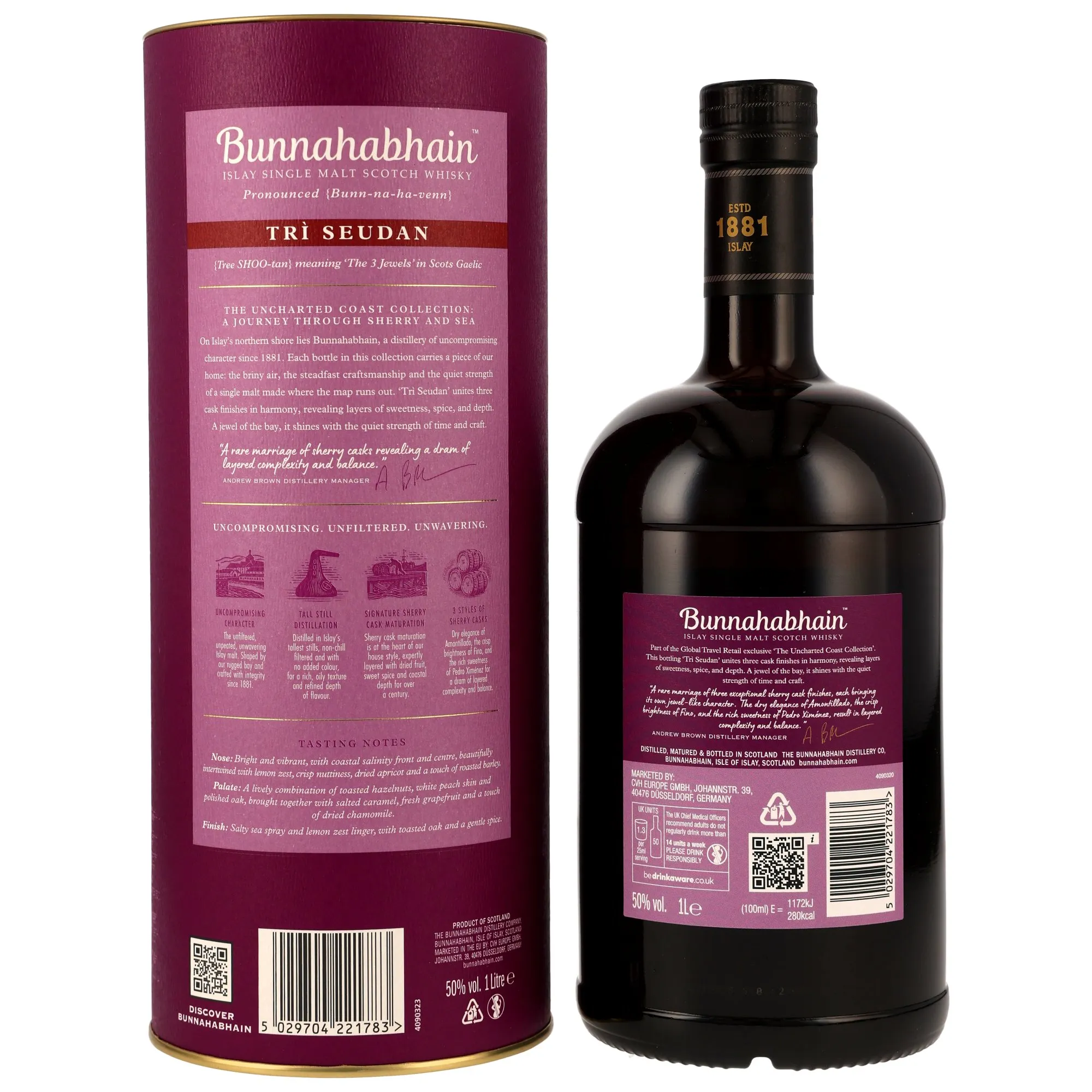 Bunnahabhain Tri Seudan 50%vol. 1,0l
