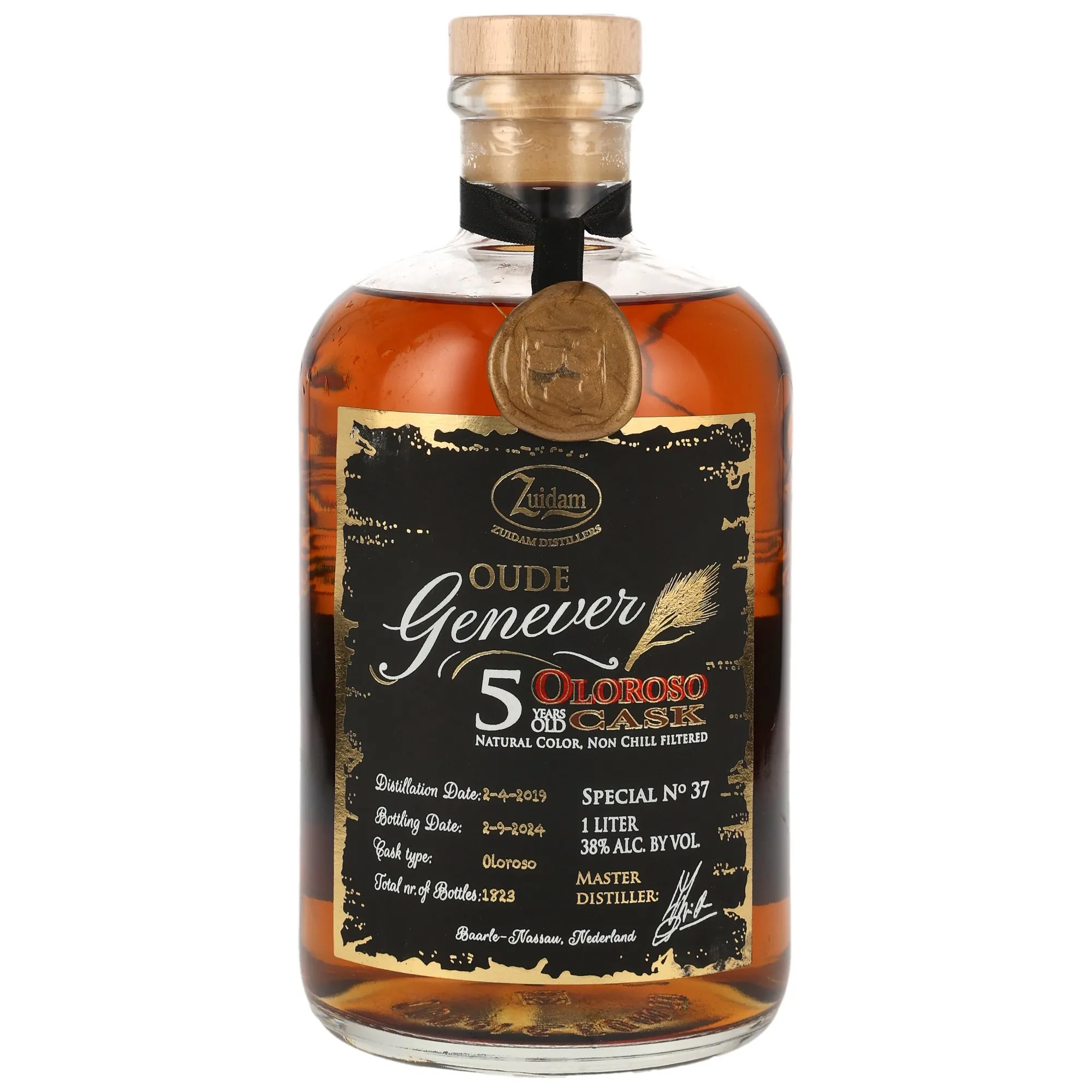 Zuidam Oude Genever 2019/2024 - 5 Jahre - Oloroso Cask Special No. 37 - LITER