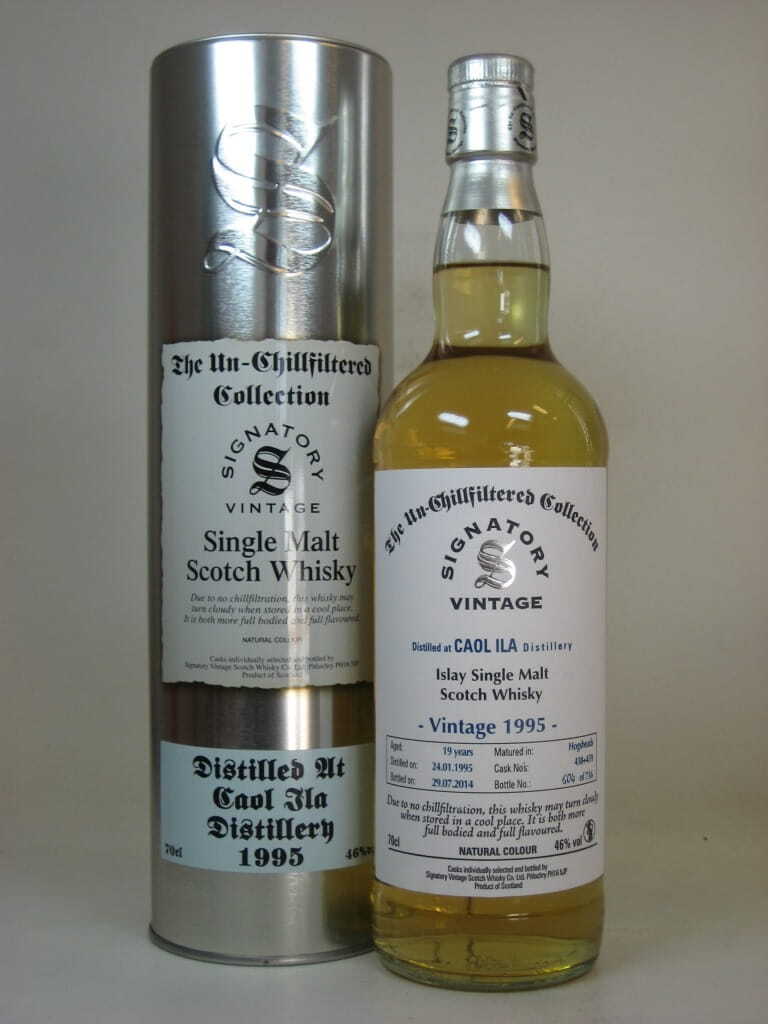 Caol Ila 19 Jahre 1995/2014 Hogsheads #438 & #459 Un-Chillfiltered Signatory 46%vol. 0,7l