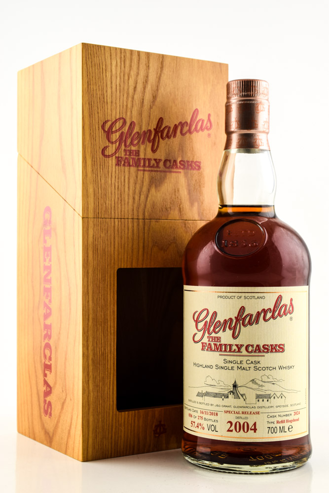 Glenfarclas 2004/2018 The Family Casks Refill Hogshead #2024 57,4%vol. 0,7l