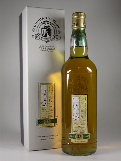 Glen Moray 23 Jahre 1988/2011 Rare Auld Duncan Taylor 49,4%vol. 0,7l