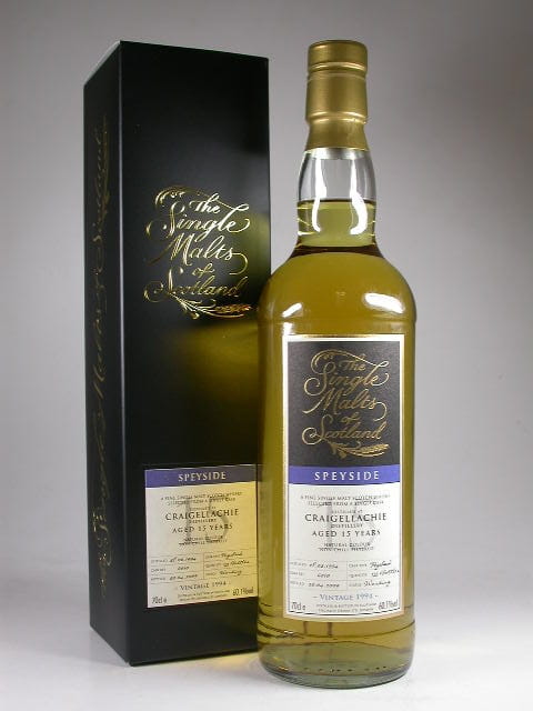 Craigellachie 15 Jahre 1994/2009 "The Single Malts of Scotland" 60,1%vol. 0,7l