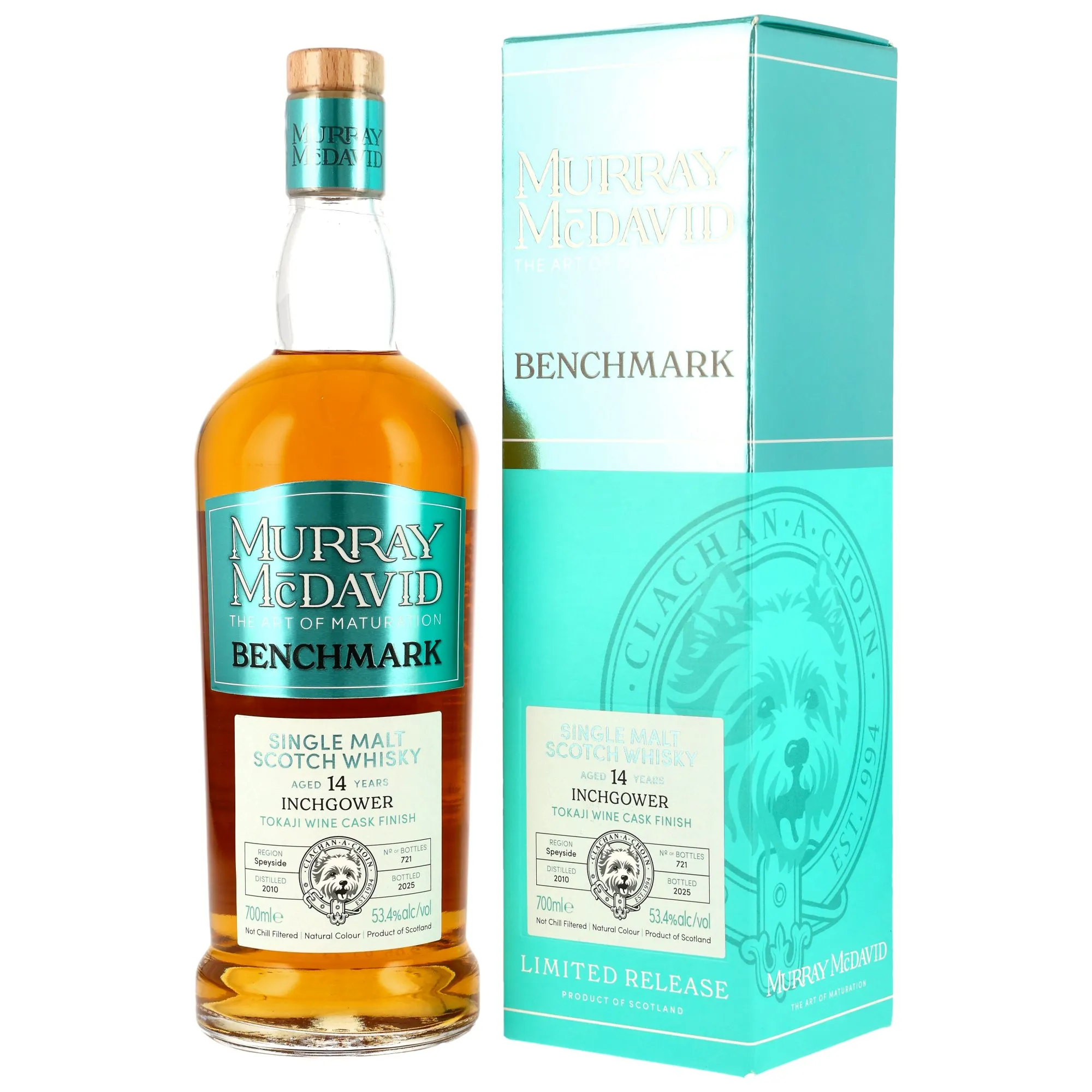Inchgower Benchmark 14 Year Old, Bourbon Hogshead & Tokaji Wine Cask Finish Cask #2100040 & 2100041, 2010, Murray McDavid, 53.4%