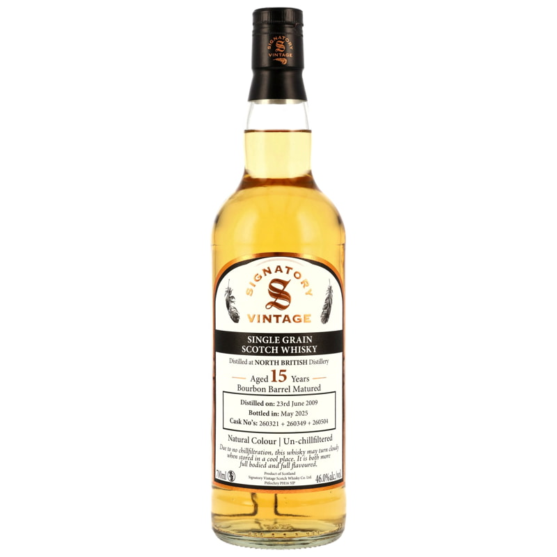 North British 15 Jahre Bourbon Barrel Matured Vintage Signatory