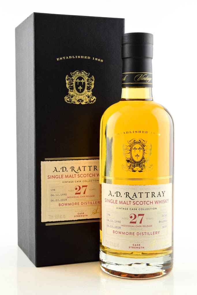 Bowmore 27 Jahre 1990/2018 A.D. Rattray 50,6%vol. 0,7l