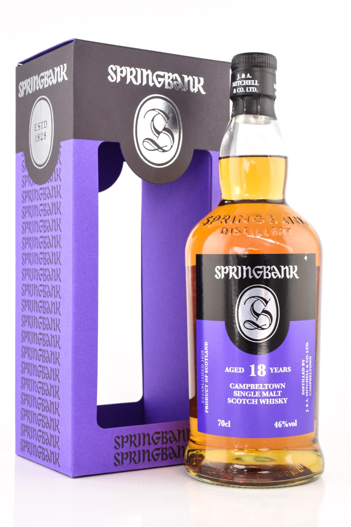*Springbank 18 Jahre Bottled 2018 46%vol. 0,7l - ohne Geschenkpackung, beschädigtes Etikett