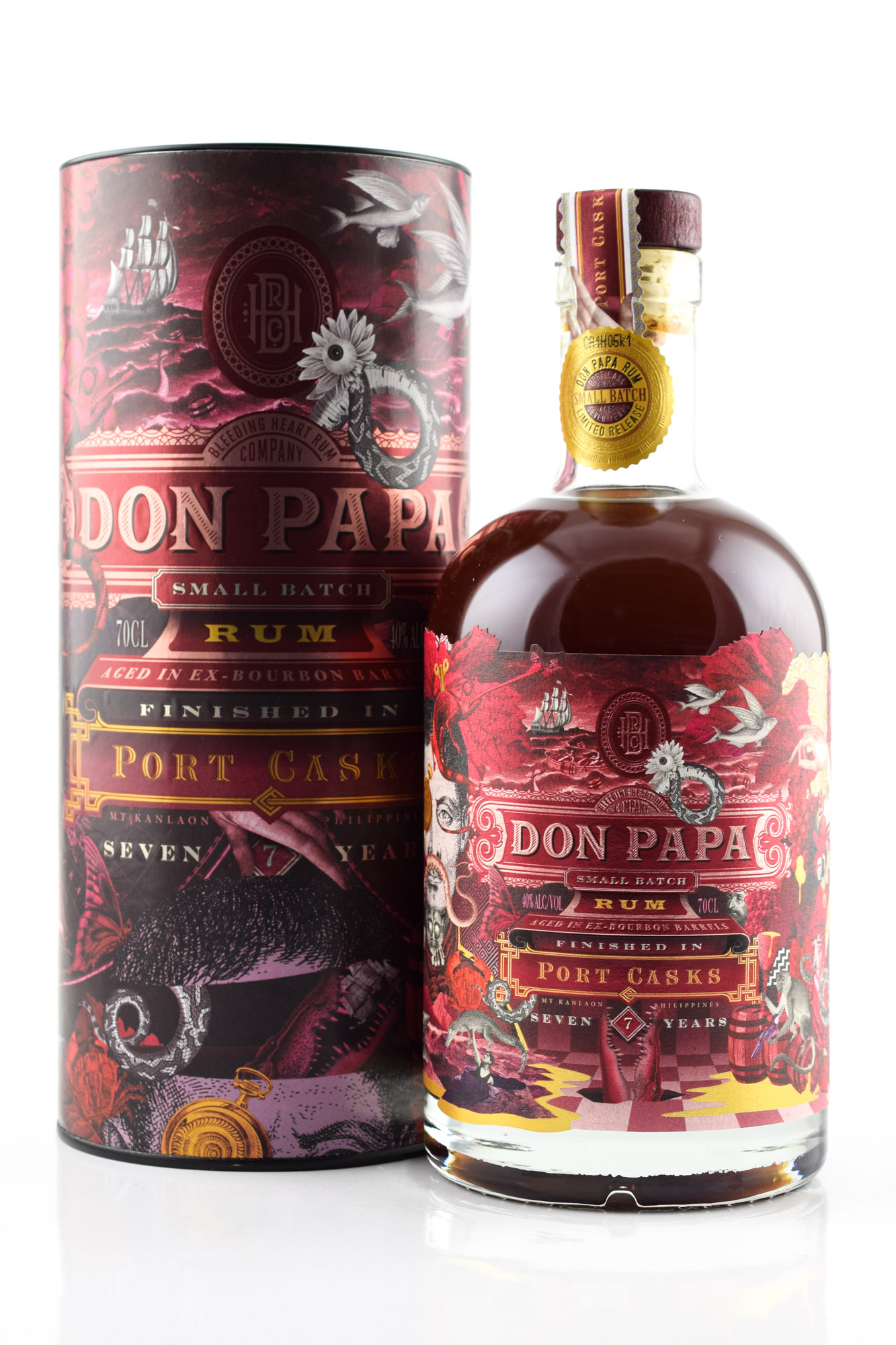 Don Papa 7 year old Finished in Port Casks 40%vol. 0,7l Don Papa 7 year old Finished in Port Casks 40%vol. 0,7l
