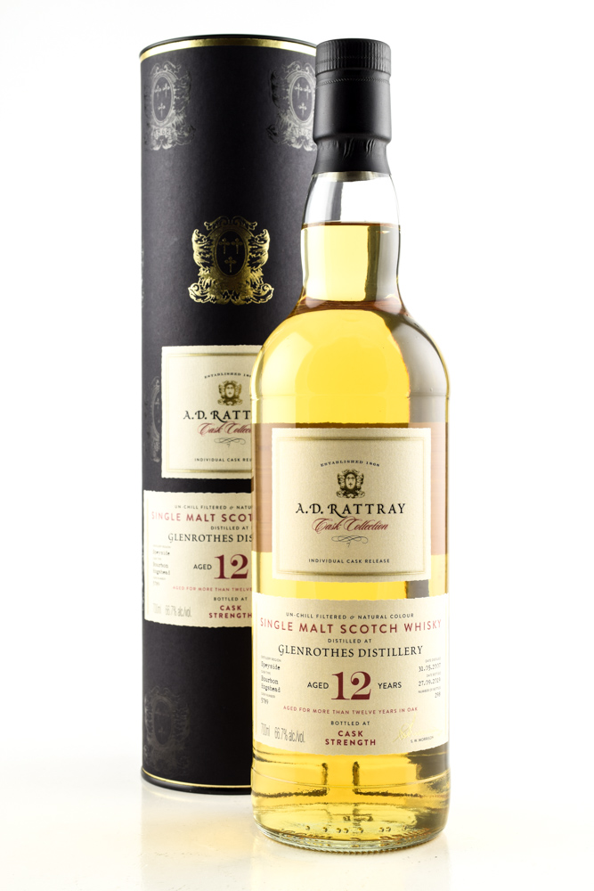 Glenrothes 12 year old 2007/2019 A.D. Rattray Bourbon Hogshead #5789 66,7%vol. 0,7l