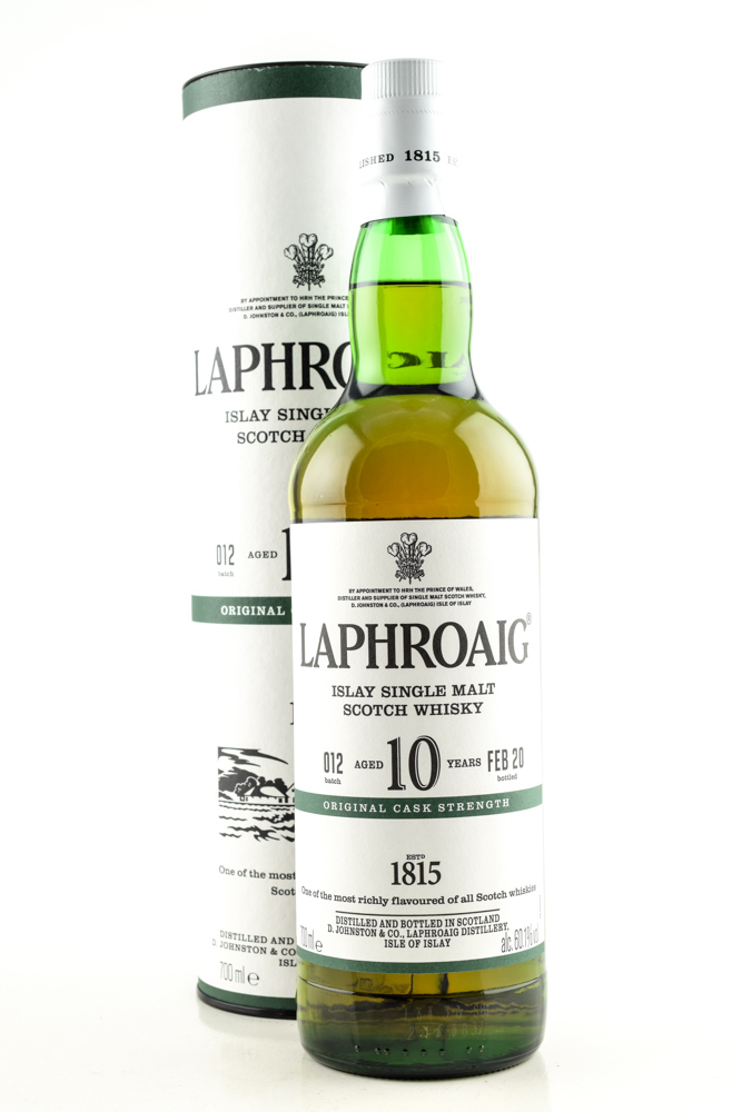 Laphroaig 10 year old Cask strength Batch 012 Feb 20 60,1%vol. 0,7l Laphroaig 10 year old Cask strength Batch 012 Feb 20 60,1%vol. 0,7l