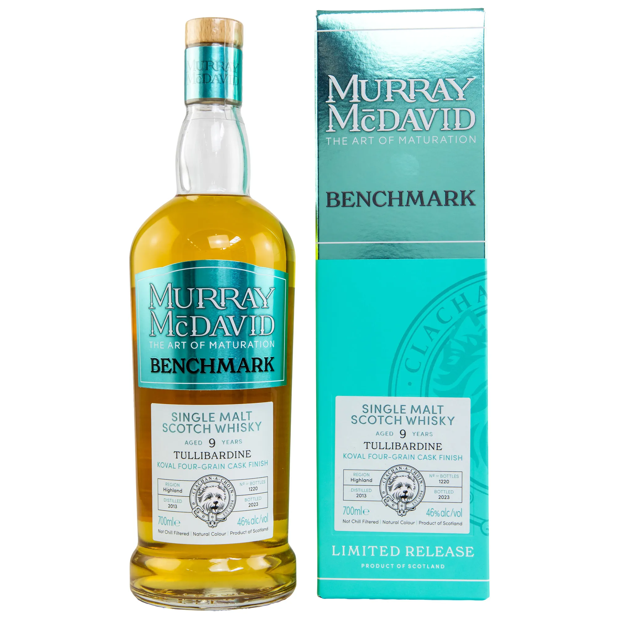 Tullibardine Benchmark 9 Year Old, Four-Grain Cask, 2013, Murray McDavid, 46%