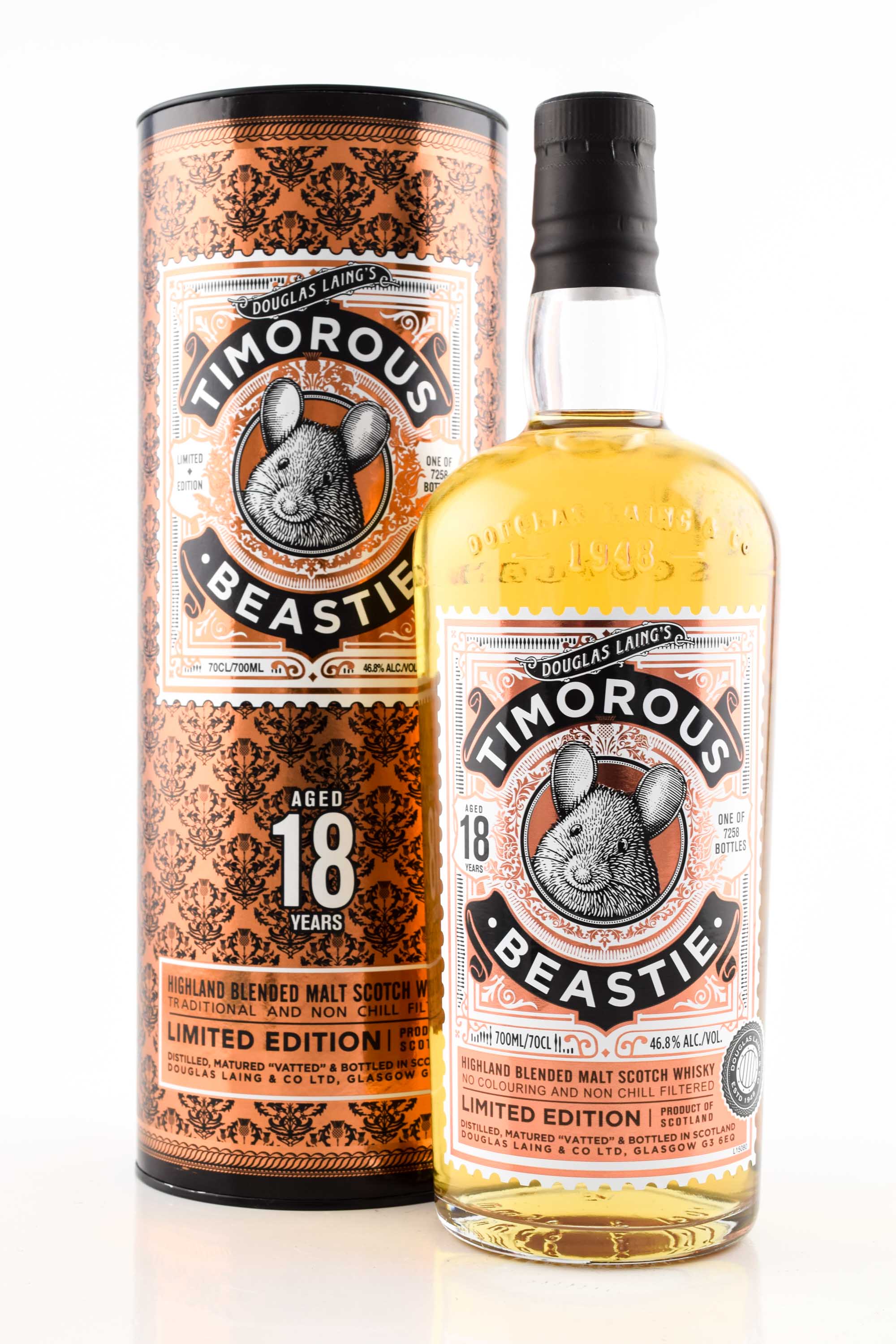 Timorous Beasties 18 Year Old Limited Edition Douglas Laing 46.8% vol. 0,7l Timorous Beasties 18 Year Old Limited Edition Douglas Laing 46.8% vol. 0,7l