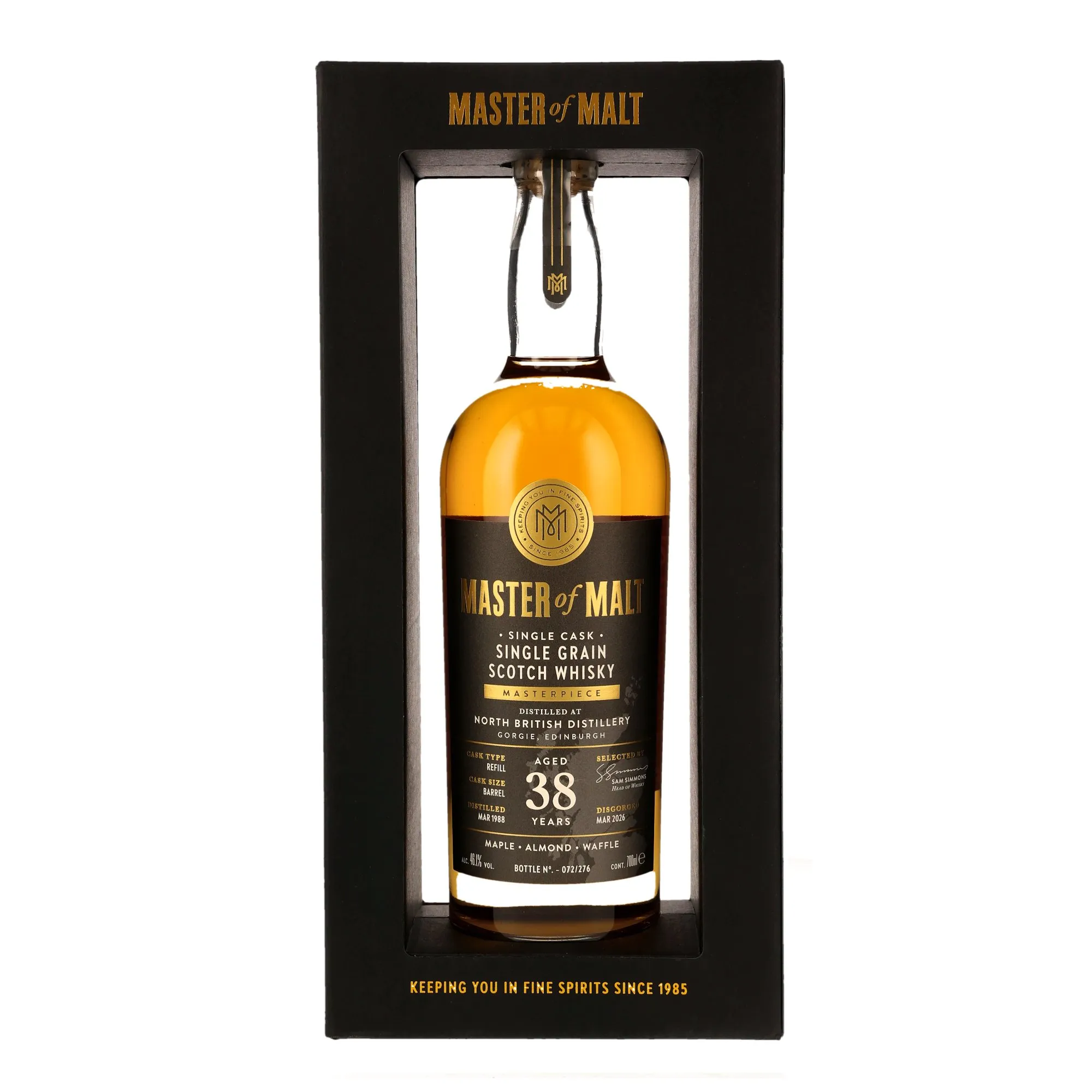 North British 1988/2026 - 38 Jahre - Refill Hogshead - Master of Malt