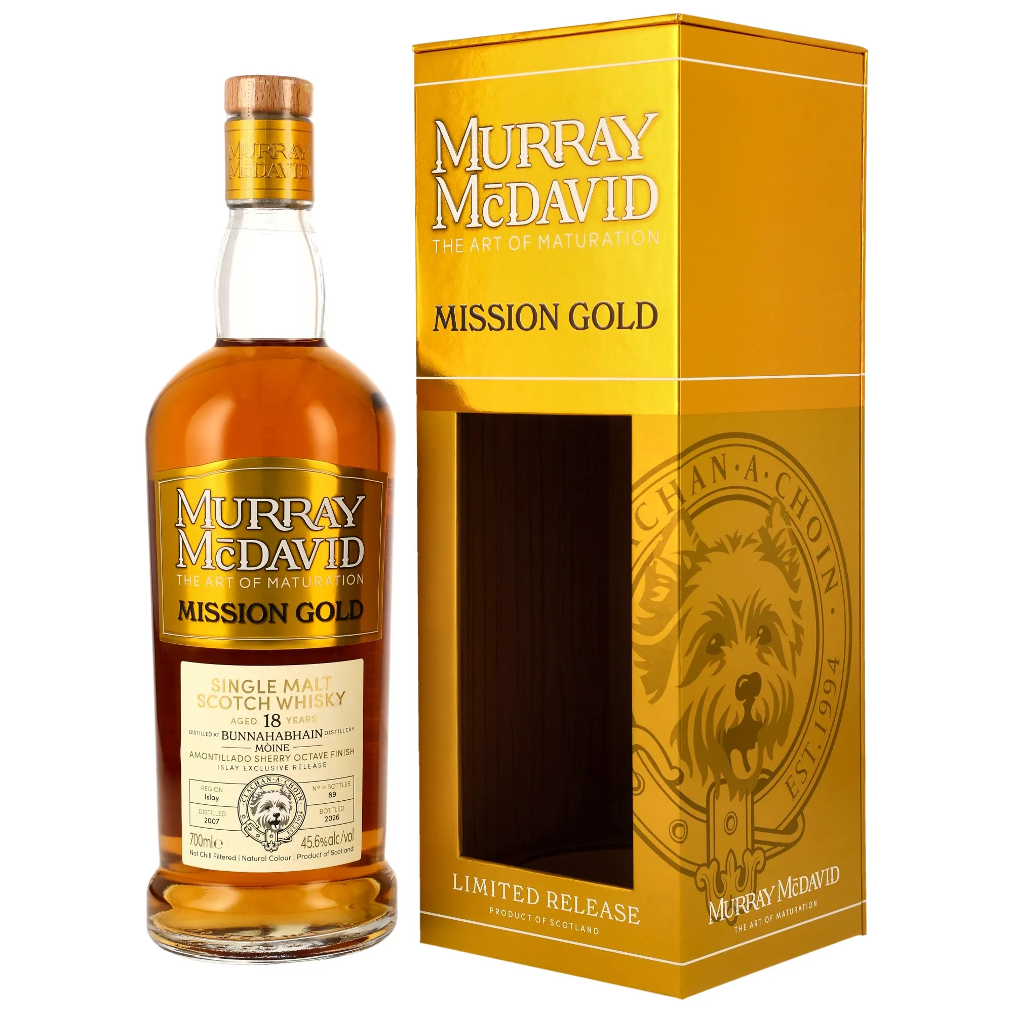 Bunnahabhain Moine 2007/2026 - 18 Jahre - Amontillado Sherry Octave Cask Finish #2510049 - Murray McDavid