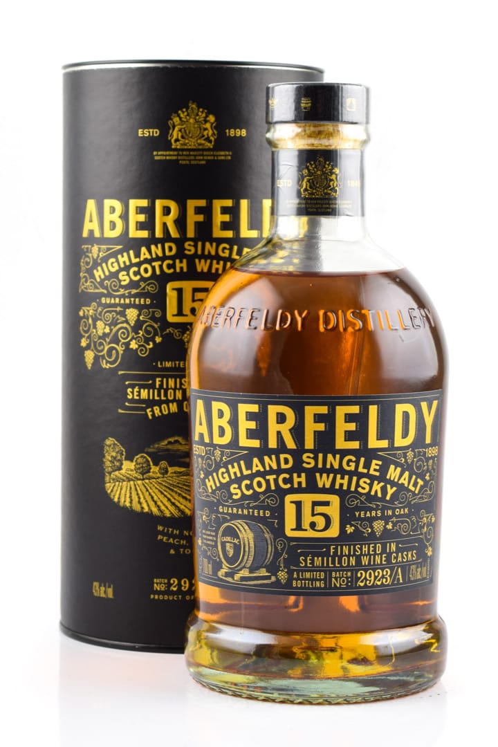 Aberfeldy 15 Jahre Finished in Semillon Wine Casks from Cadillac