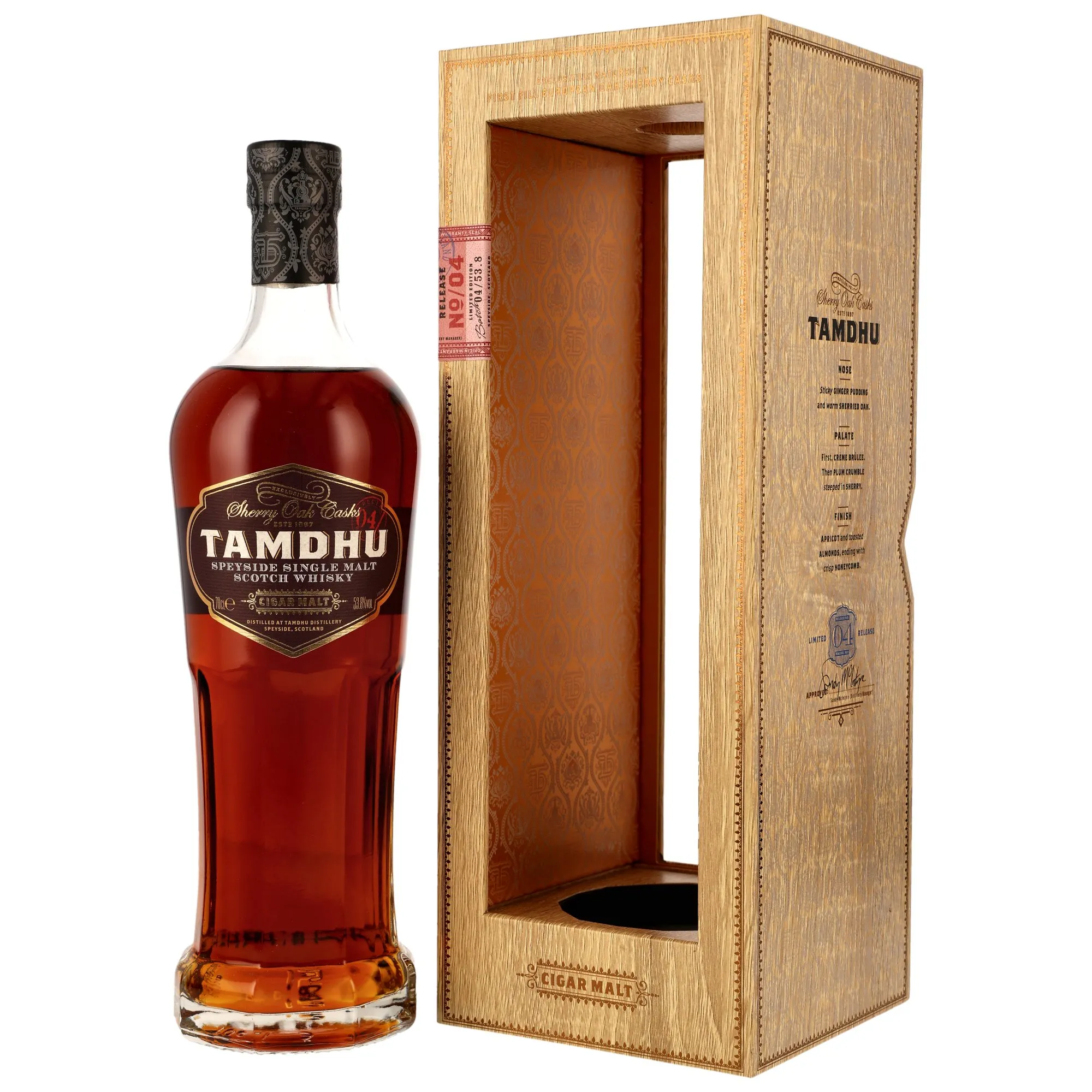 Tamdhu Cigar Malt, Sherry Oak Cask, Batch No. 4, 2024, 53.8%