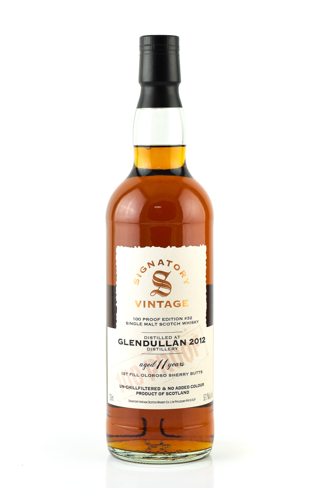 Glendullan 2012 100 Proof Edition #32 Signatory Vintage