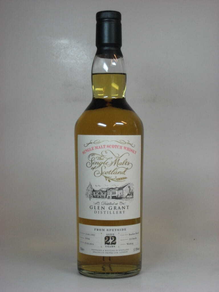 Glen Grant 22 Jahre 1992/2014 "The Single Malts of Scotland" 57,8%vol. 0,7l