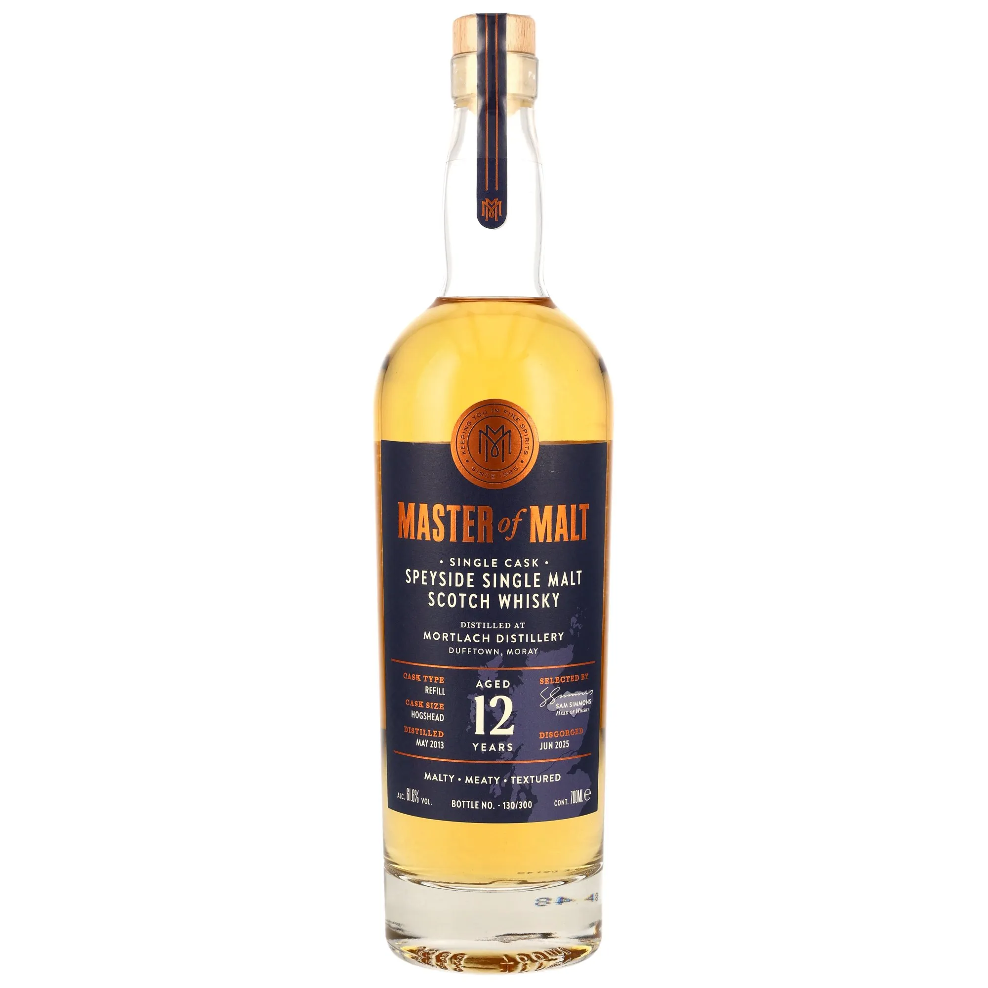 Mortlach 2013/2025 - 12 Jahre - Refill Hogshead - Master of Malt