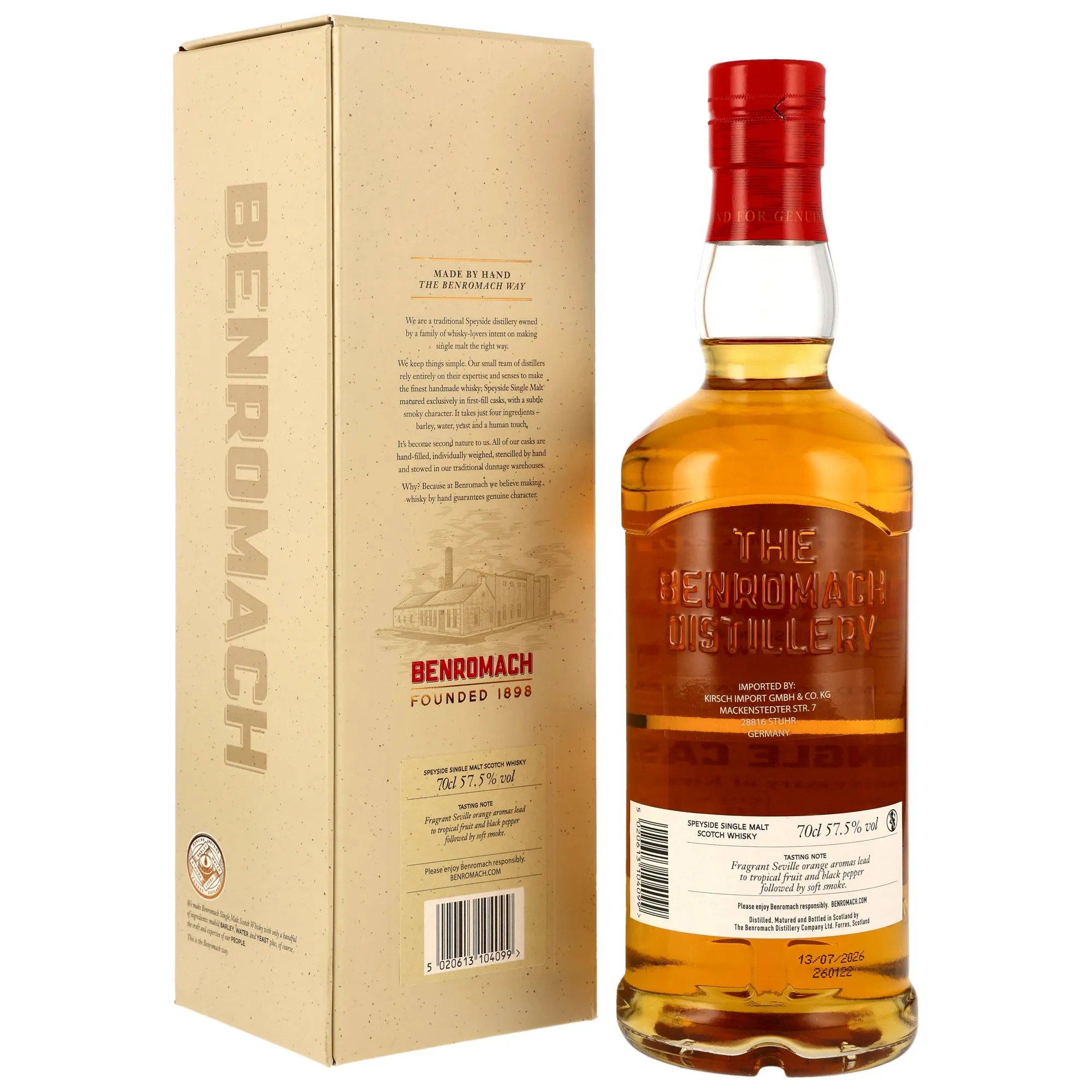 Benromach 2005/2026 - 21 Year Old - 1st Fill Bourbon Barrel #343 - 50th Anniversary Kirsch Import