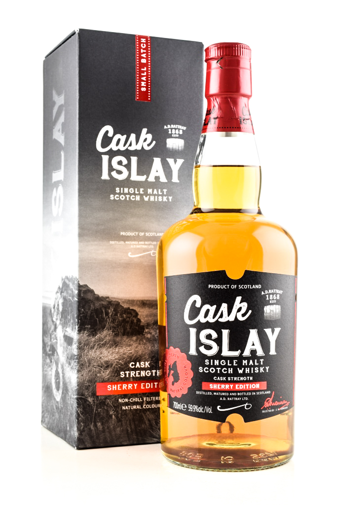 *Cask Islay Sherry Edition Single Malt Scotch Whisky A.D. Rattray 59,9%vol. 0,7l - slightly damaged *Cask Islay Sherry Edition Single Malt Scotch Whisky A.D. Rattray 59,9%vol. 0,7l - slightly damaged