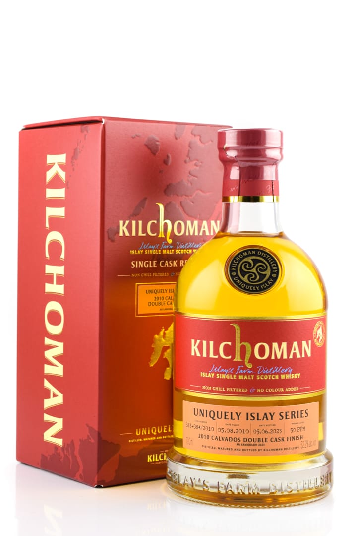Kilchoman Uniquely Islay Series Calvados Double Cask Finish 12 Year Old, Calvados Cask, Cask #383 & #384, 2023, 53.6%