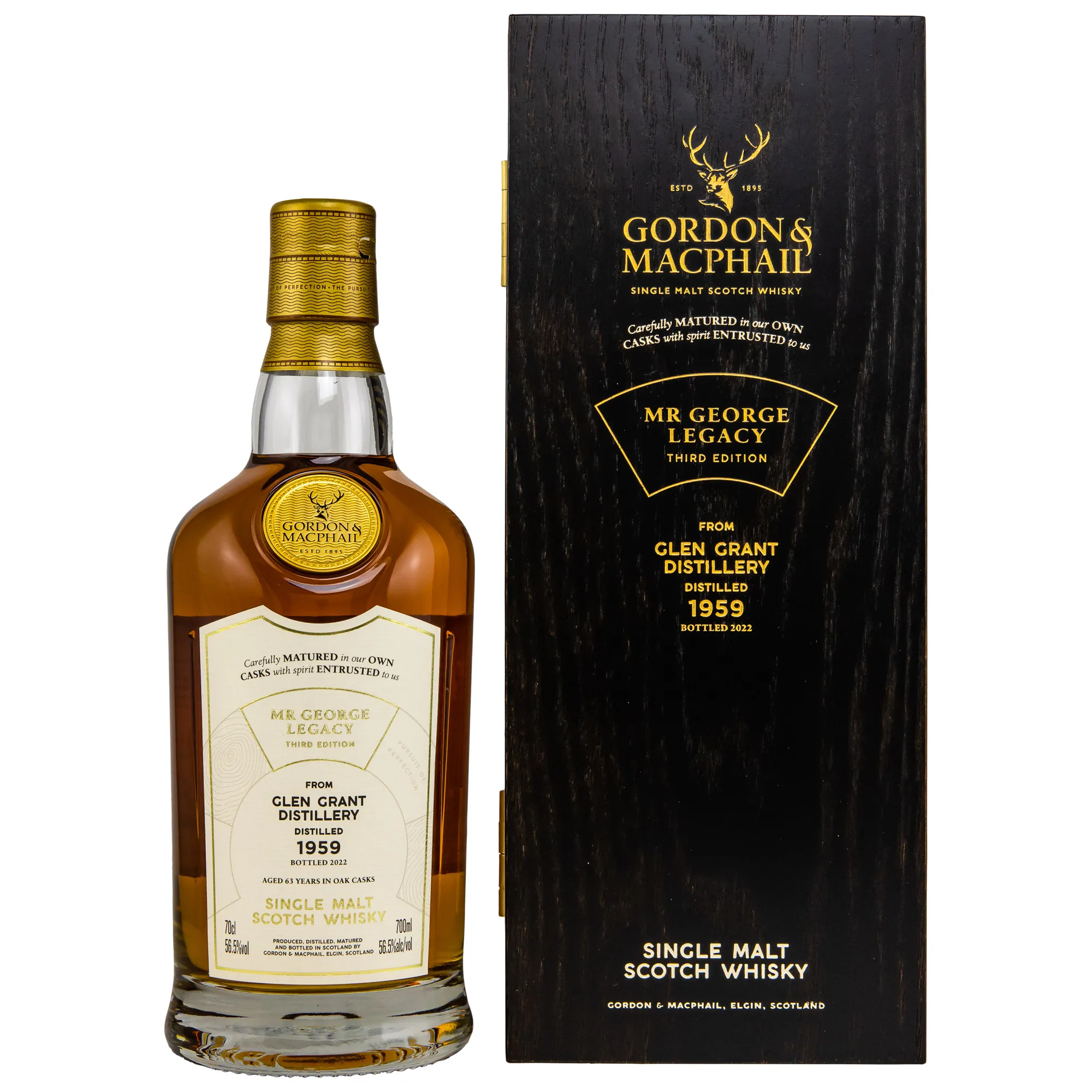 Glen Grant 1959/2022 - 63 Jahre - G&M Cask #3665 - Mr. George Legacy Third Edition