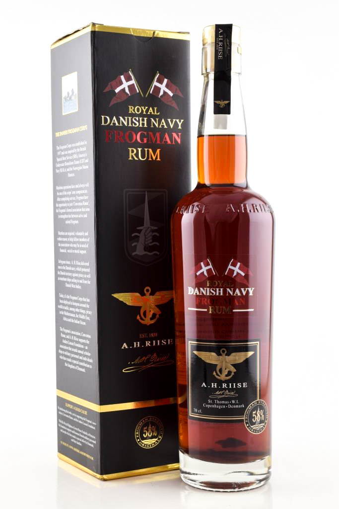 AH. Riise Frogman Danish Navy Rum 58% vol. 0,7l AH. Riise Frogman Danish Navy Rum 58% vol. 0,7l